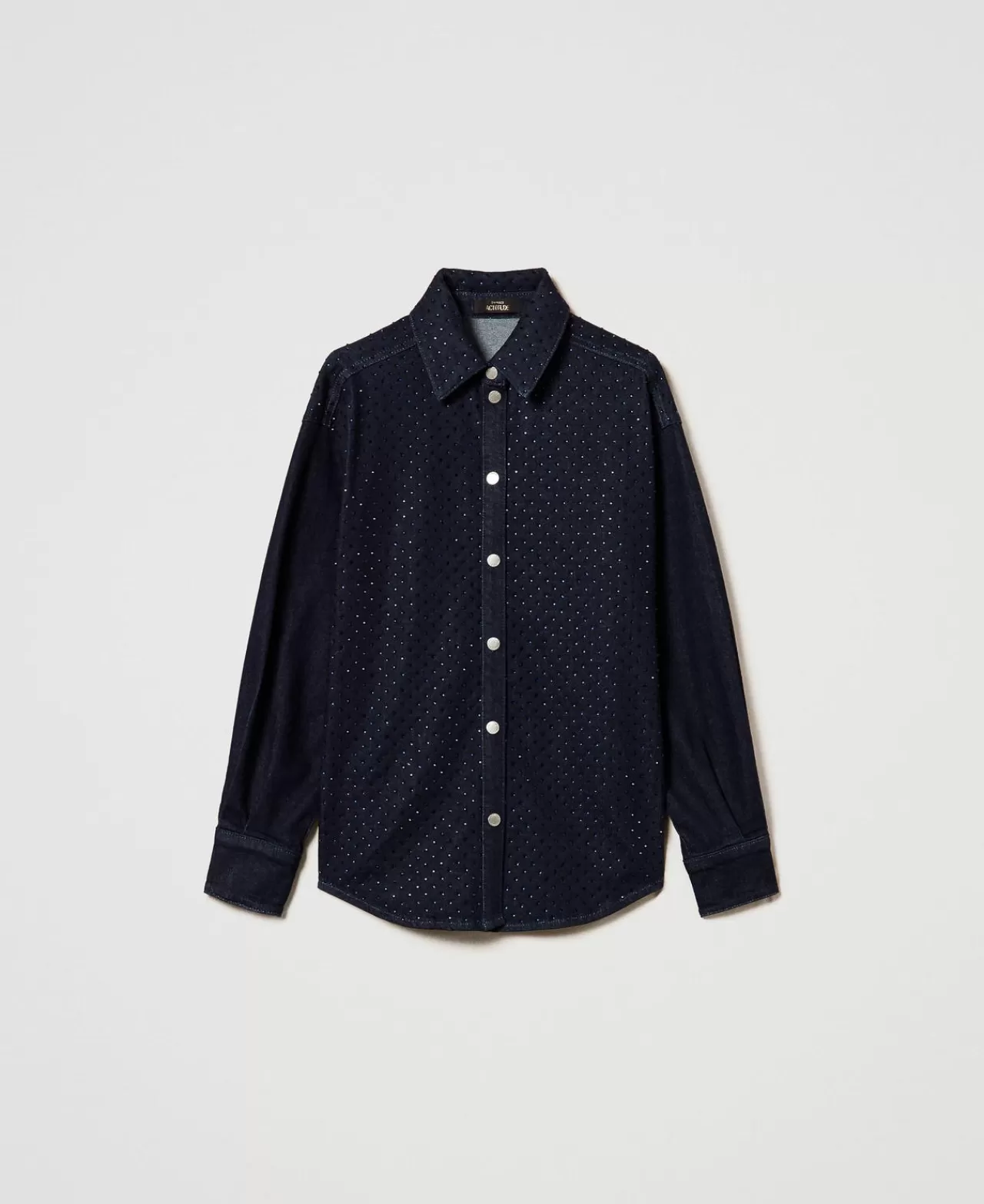 TWINSET Milano Jeanshemd Mit Strass