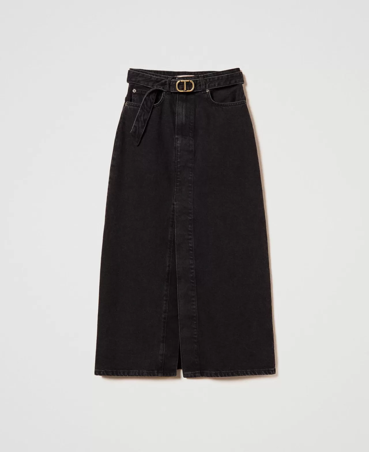 TWINSET Milano Jeansrock Mit Gürtel
