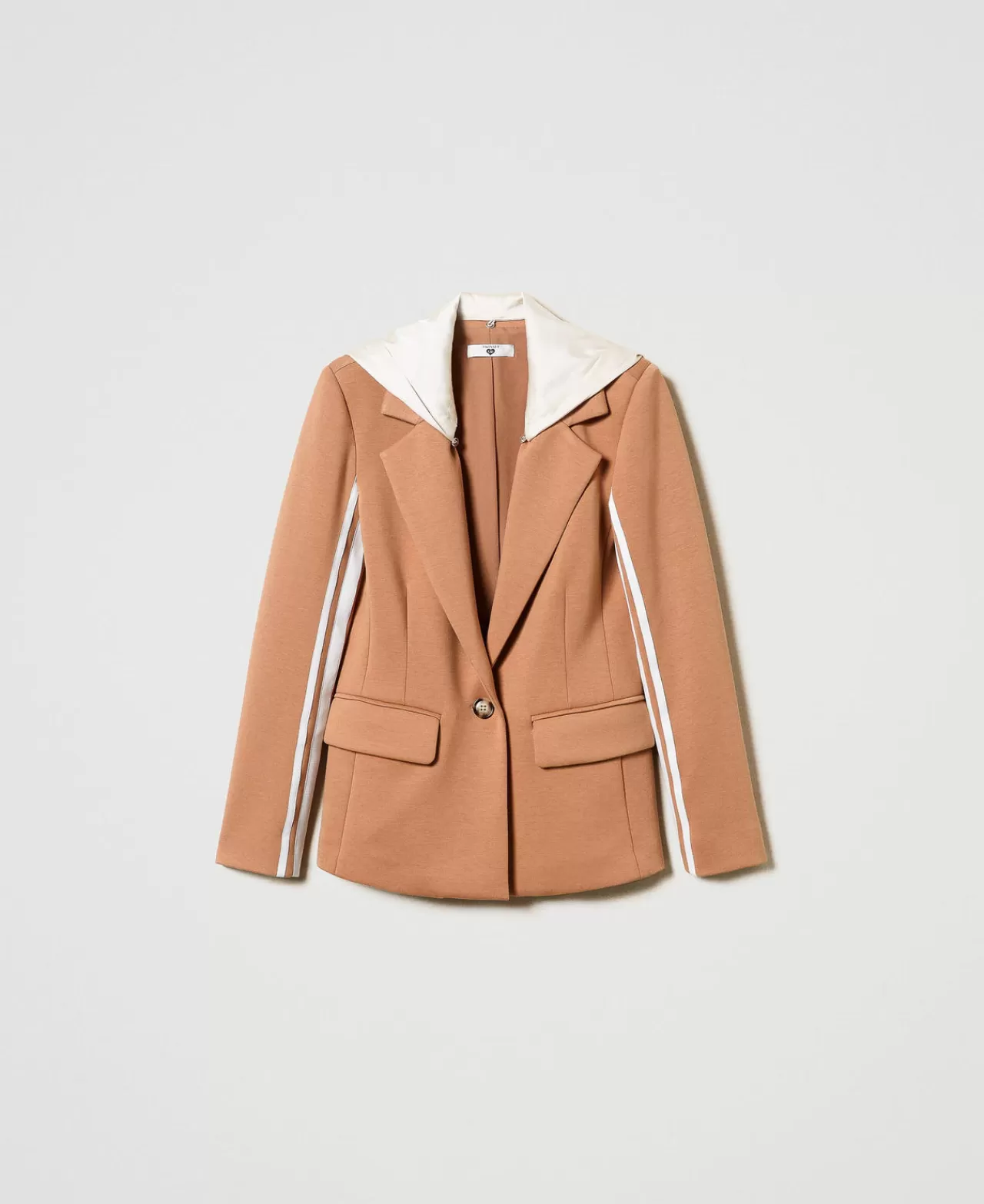 TWINSET Milano Kapuzenblazer Aus Scuba