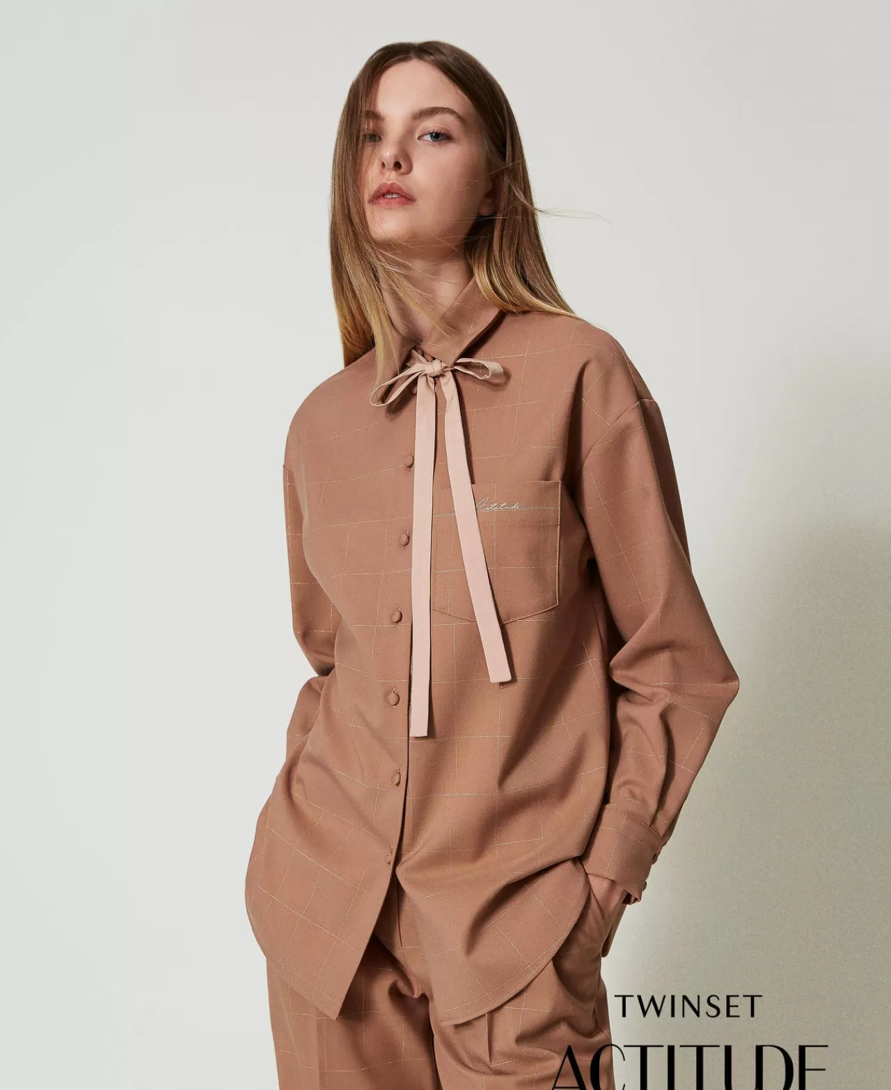 TWINSET Milano Kariertes Hemd Mit Lurex