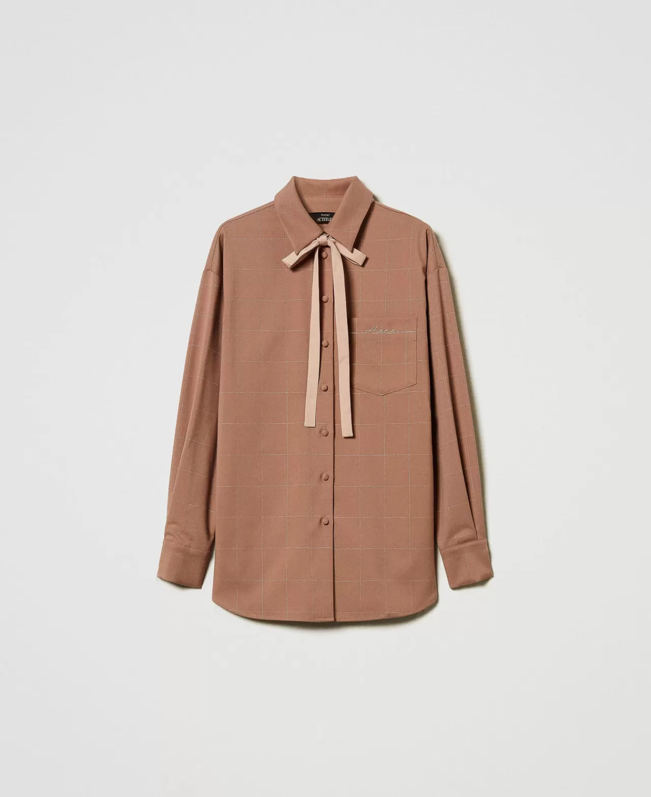 TWINSET Milano Kariertes Hemd Mit Lurex
