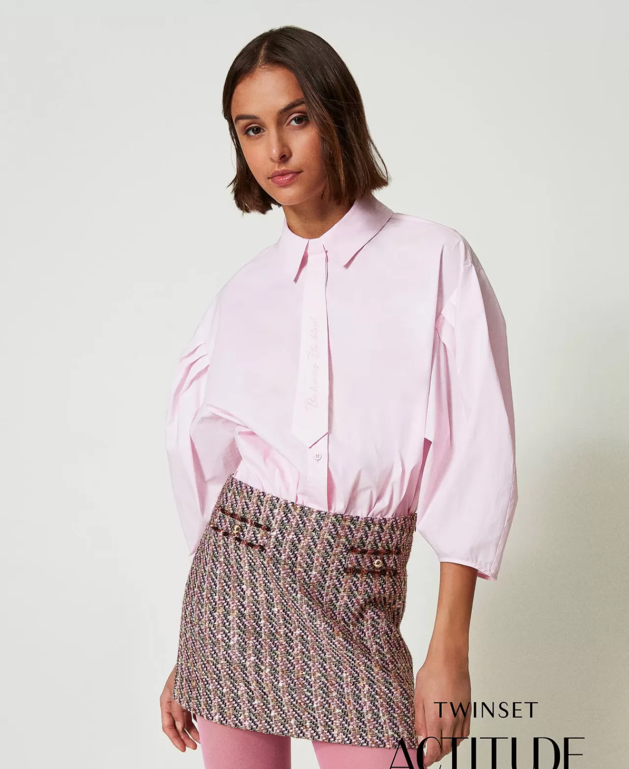 TWINSET Milano Kastenhemd Mit Krawatte