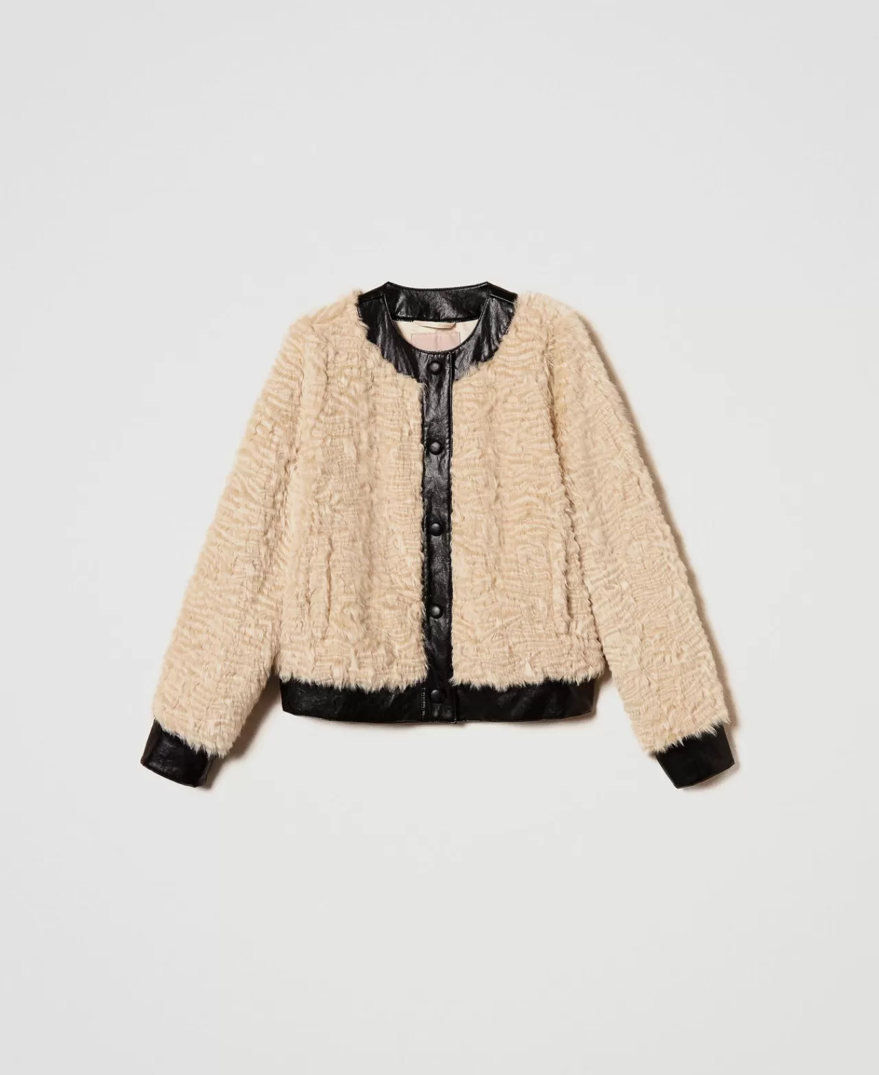TWINSET Milano Kastenjacke Aus Pelzimitat