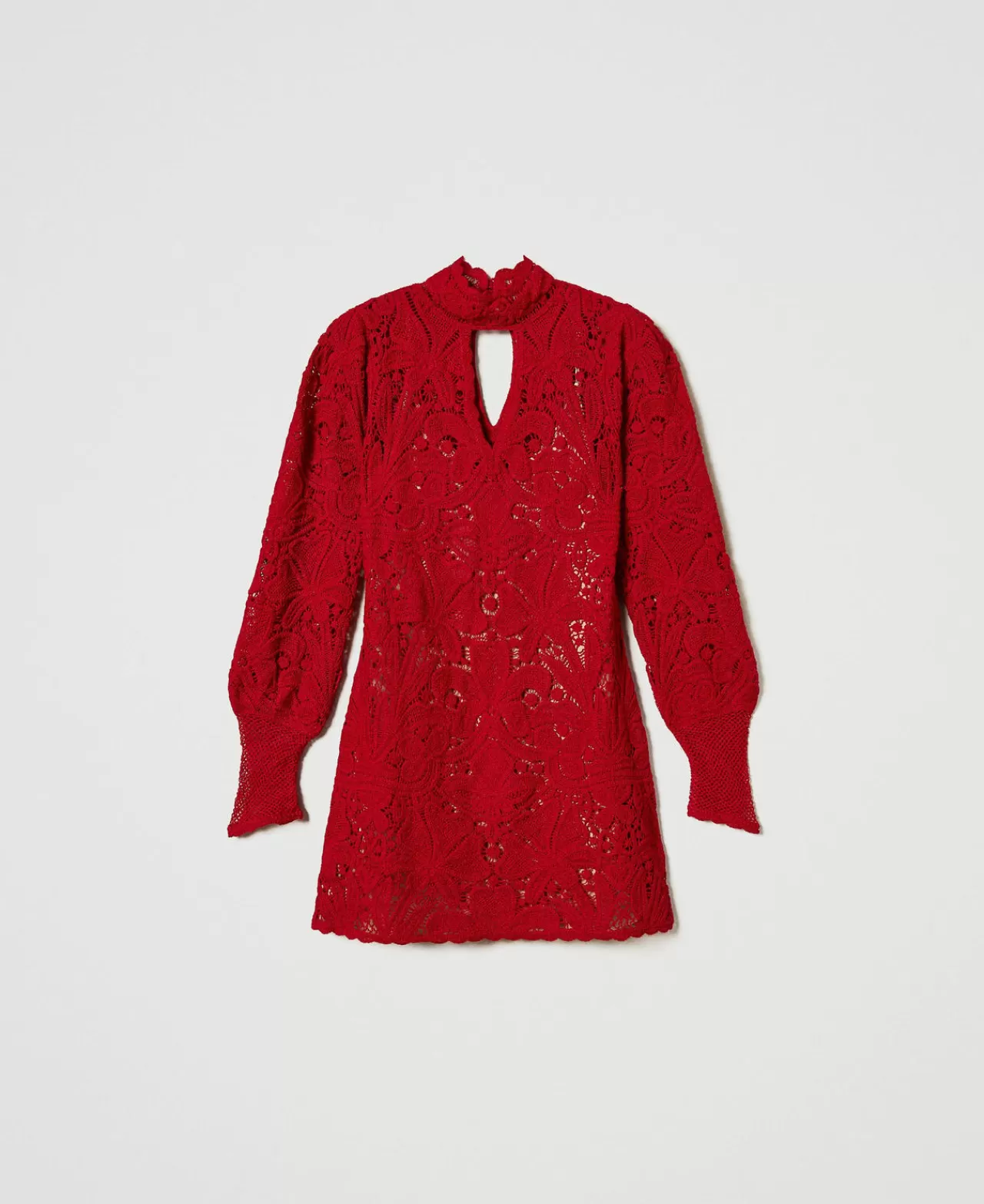 TWINSET Milano Kurzes Häkelkleid Mit Blumendessin
