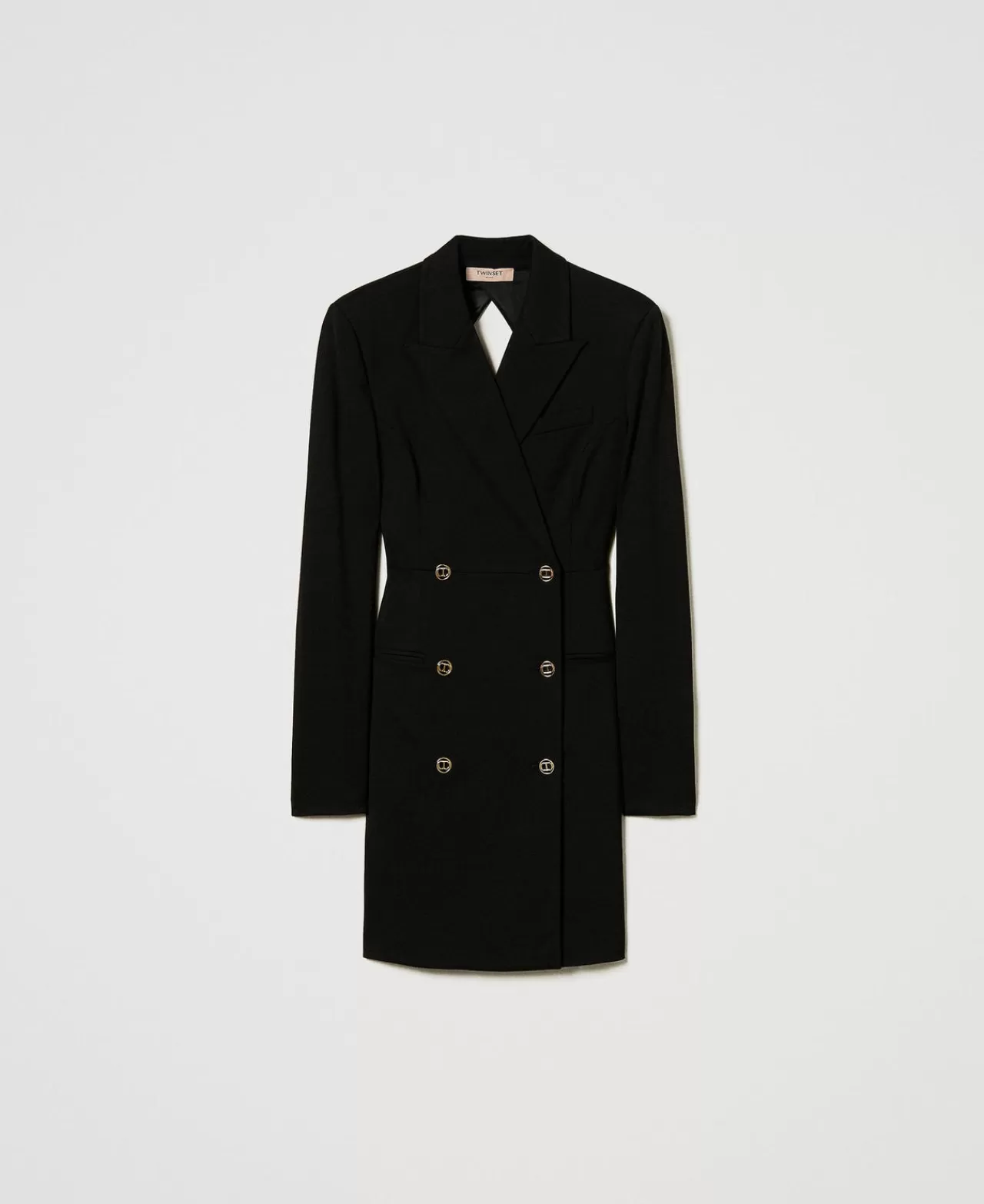TWINSET Milano Kurzes Mantelkleid Mit Zweireihigem Verschluss