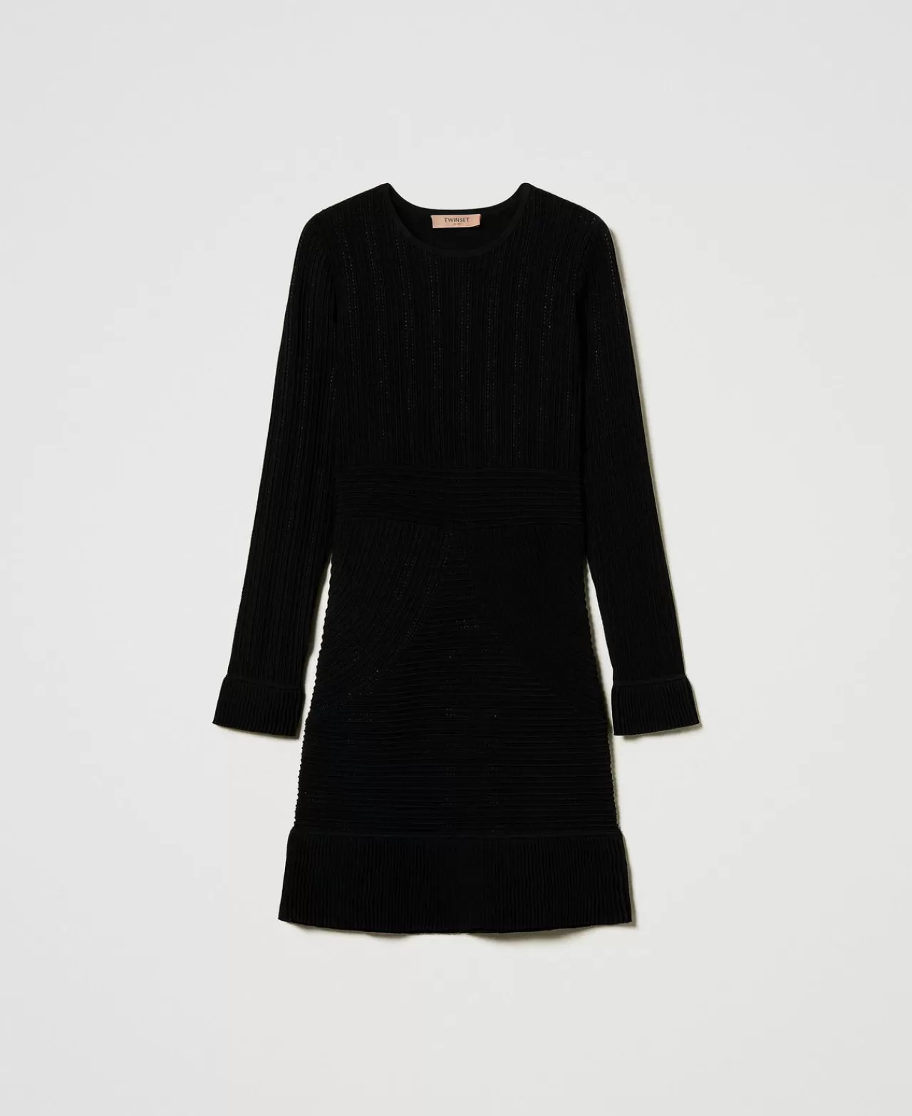 TWINSET Milano Kurzes Strickkleid Mit Mustermix