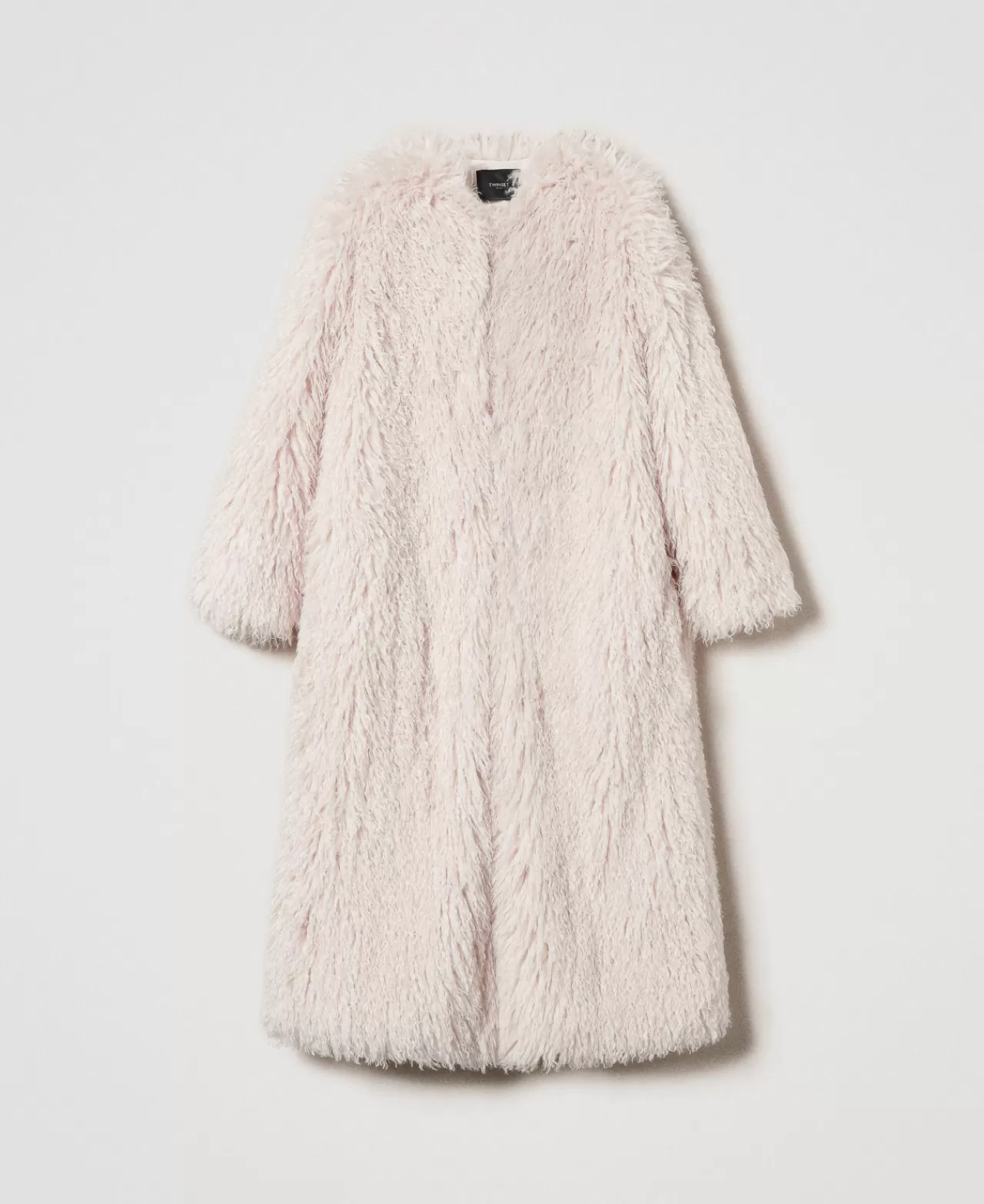 TWINSET Milano Langer Mantel Aus Pelzimitat