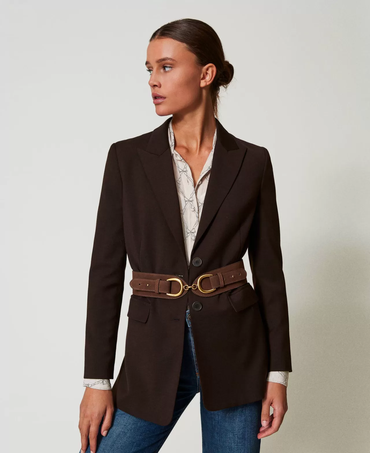 TWINSET Milano Ledergürtel Mit Ziertrense