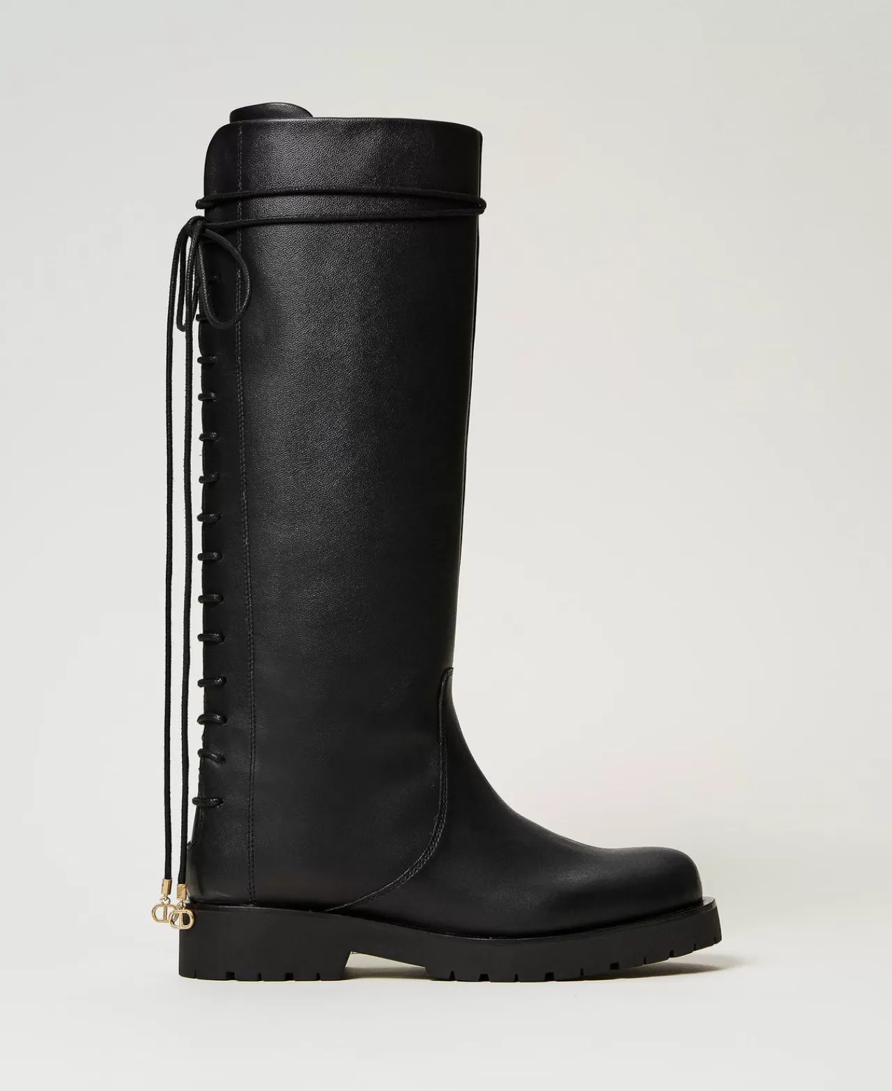TWINSET Milano Lederstiefel Mit Schnürung