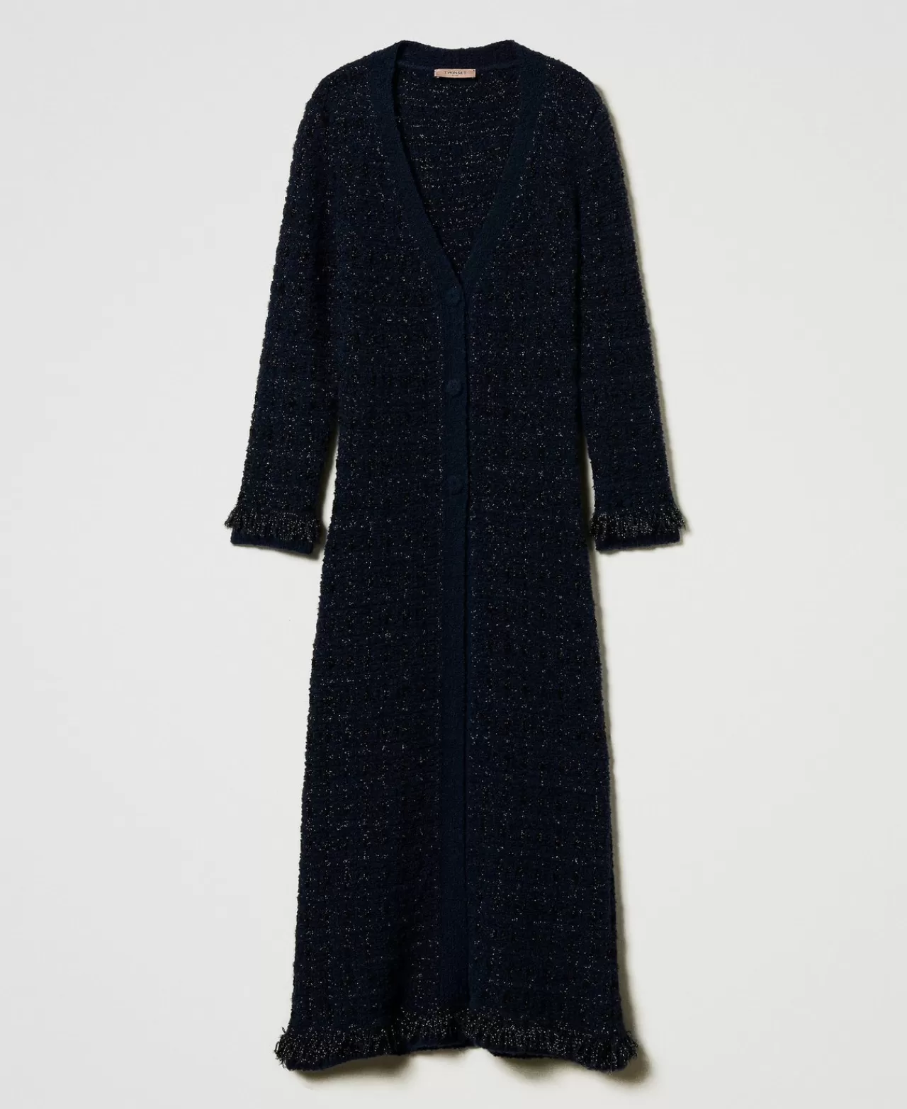 TWINSET Milano Longcardigan Aus Jacquard Mit Karomuster