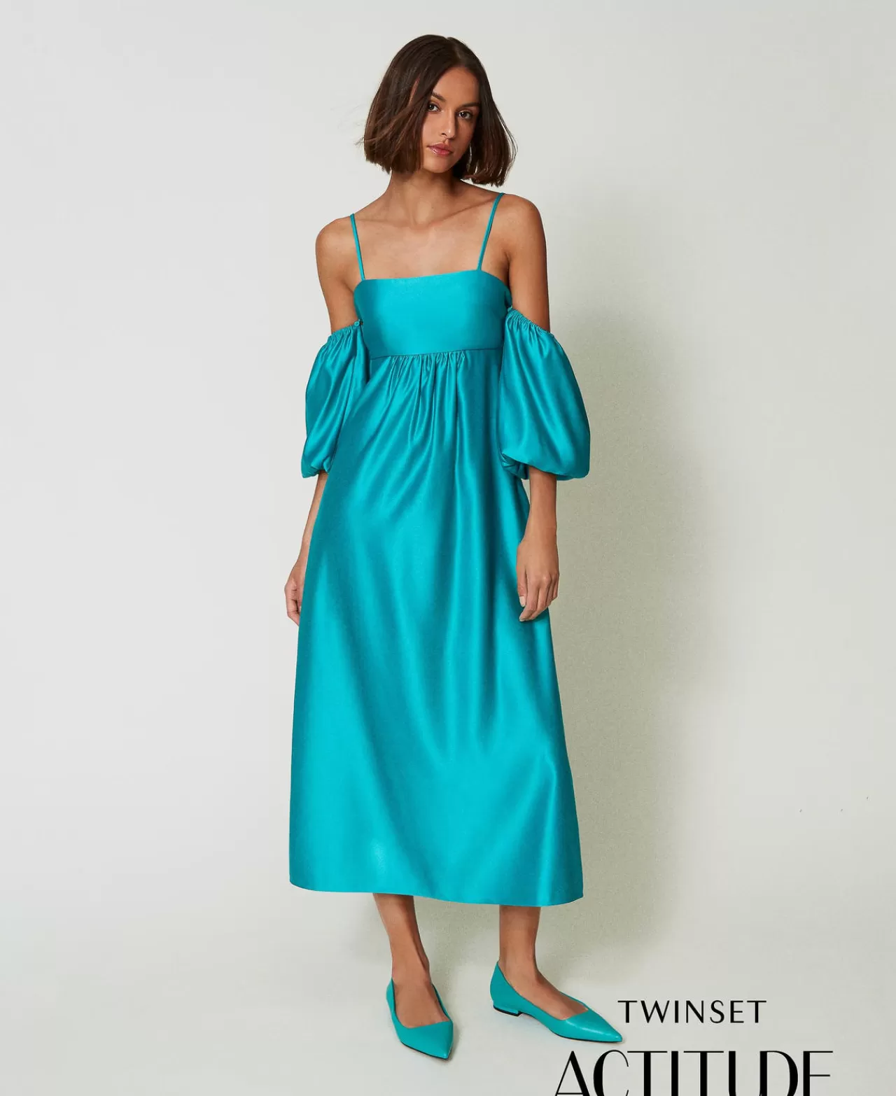 TWINSET Milano Maxikleid Aus Duchesse