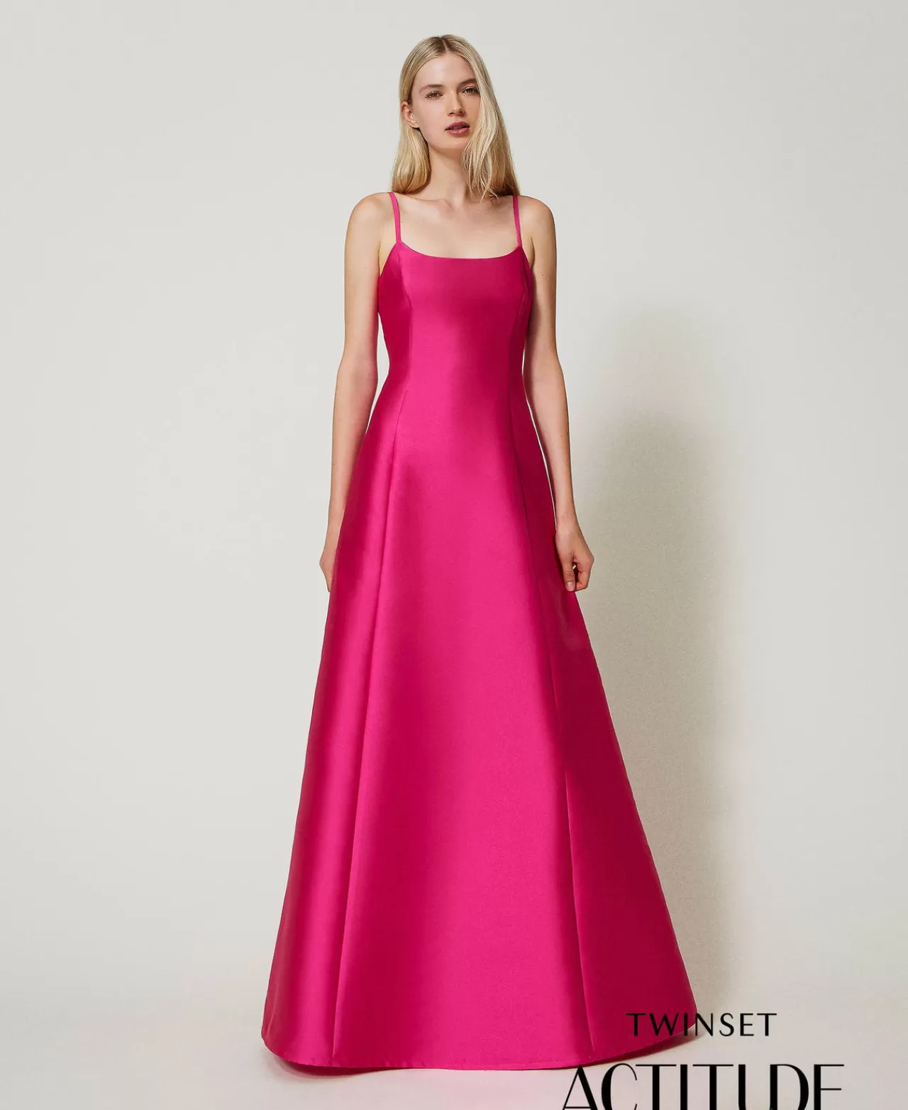 TWINSET Milano Maxikleid Aus Mikado-Twill