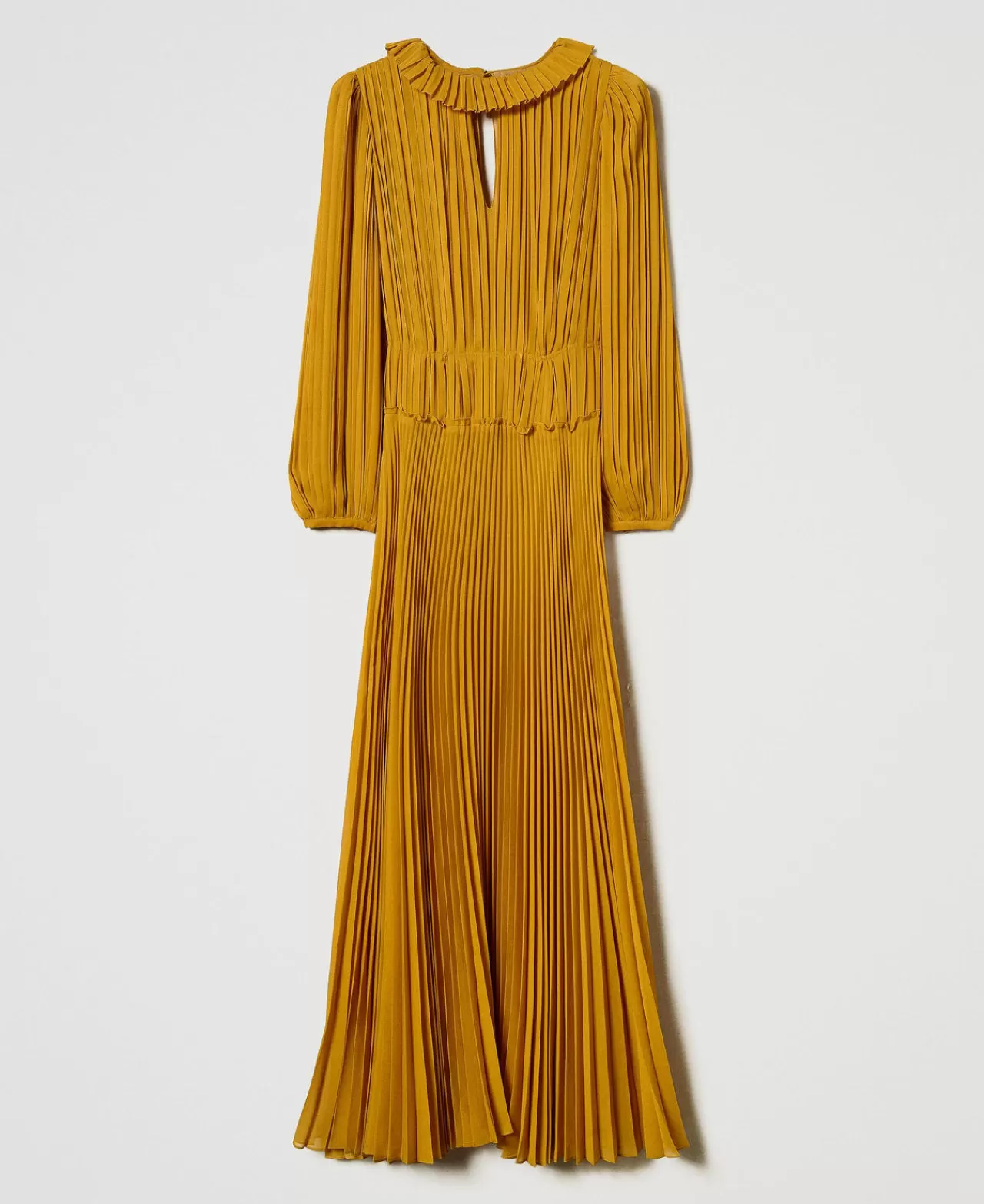 TWINSET Milano Maxikleid Aus Plissiertem Georgette