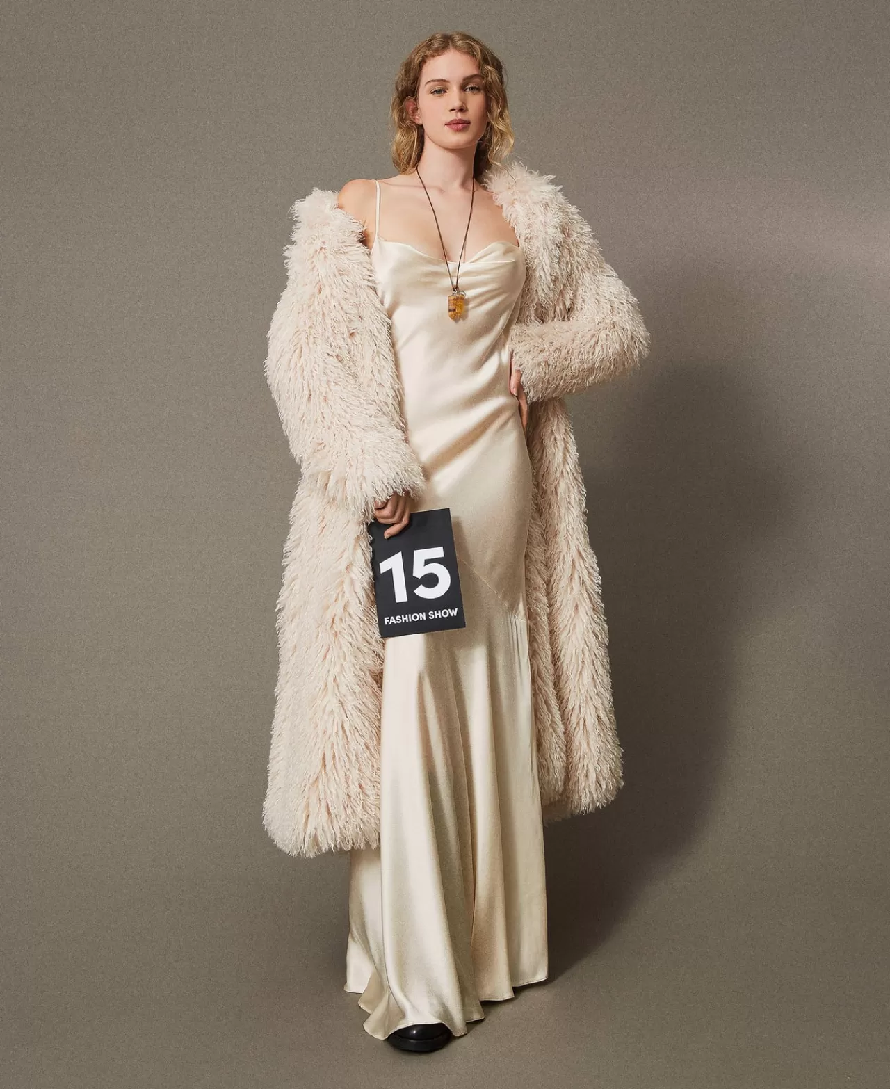 TWINSET Milano Maxikleid Aus Satin Aus Seidenmischung
