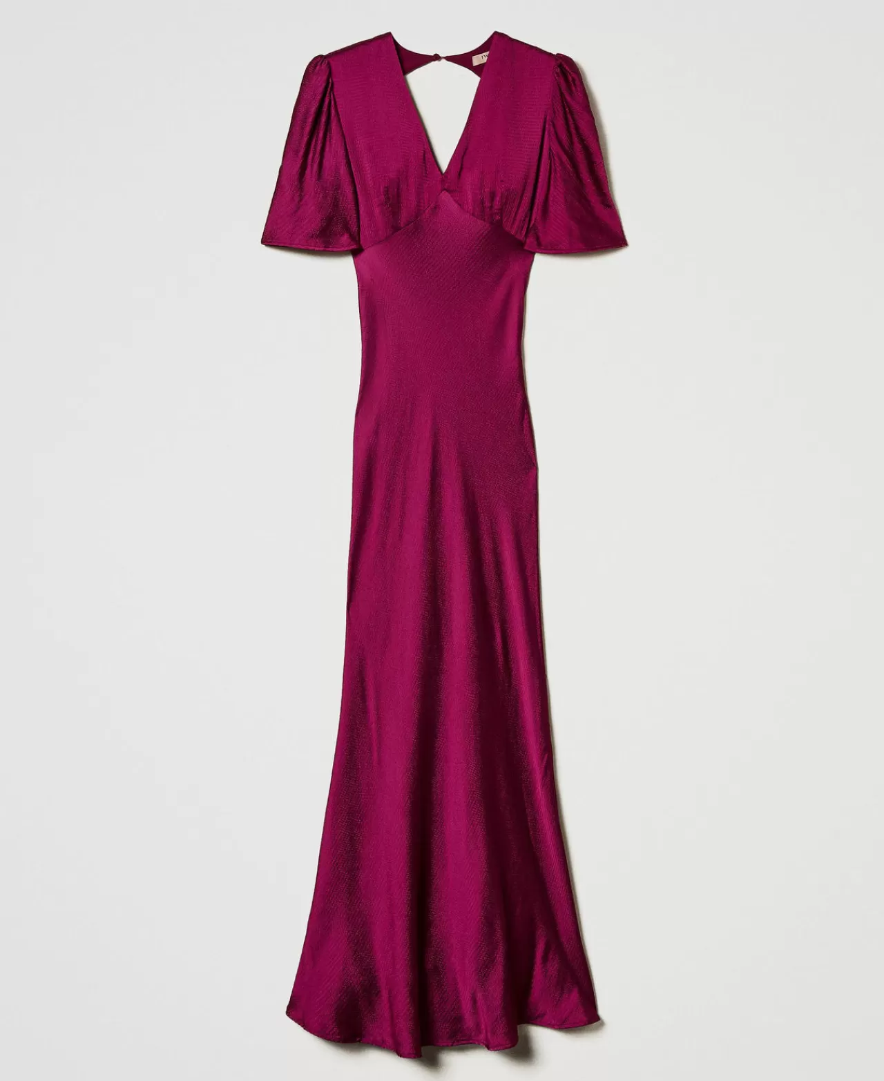 TWINSET Milano Maxikleid Aus Texturiertem Satin