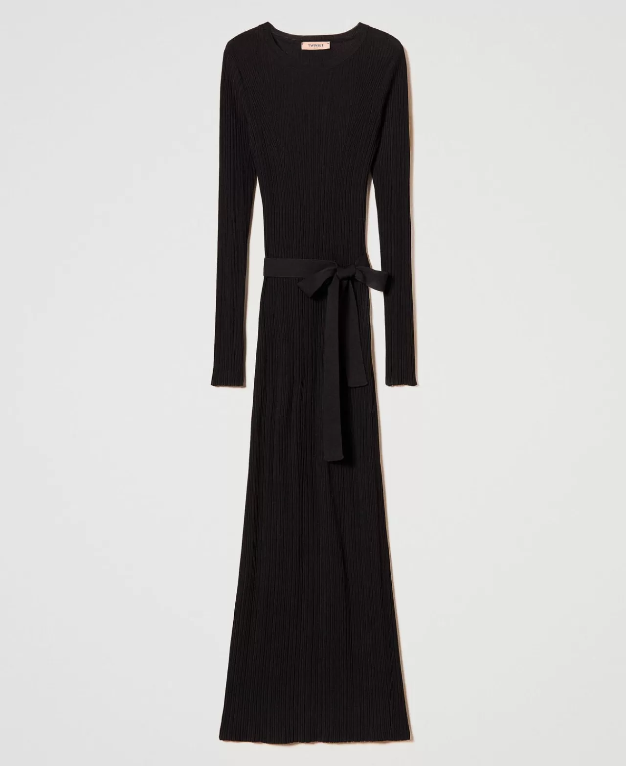 TWINSET Milano Maxikleid Im Rippenstrick Mit Cut-out