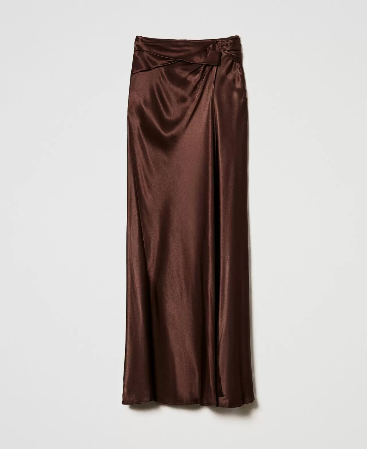 TWINSET Milano Maxirock Aus Satin Mit Faltenwürfen