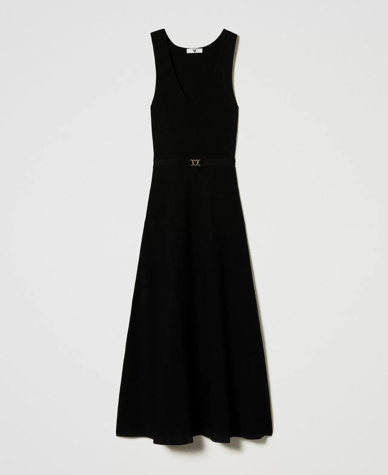 TWINSET Milano Maxistrickkleid Mit Gürtel