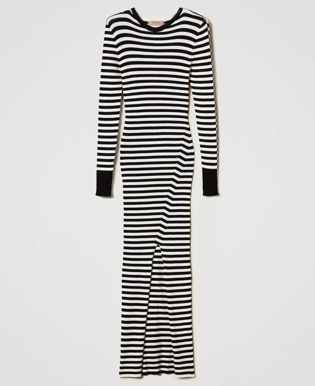 TWINSET Milano Maxistrickkleid Mit Streifen