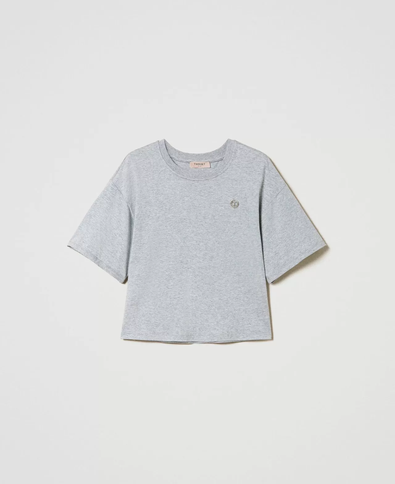 TWINSET Milano Meliertes T-Shirt Mit Oval T