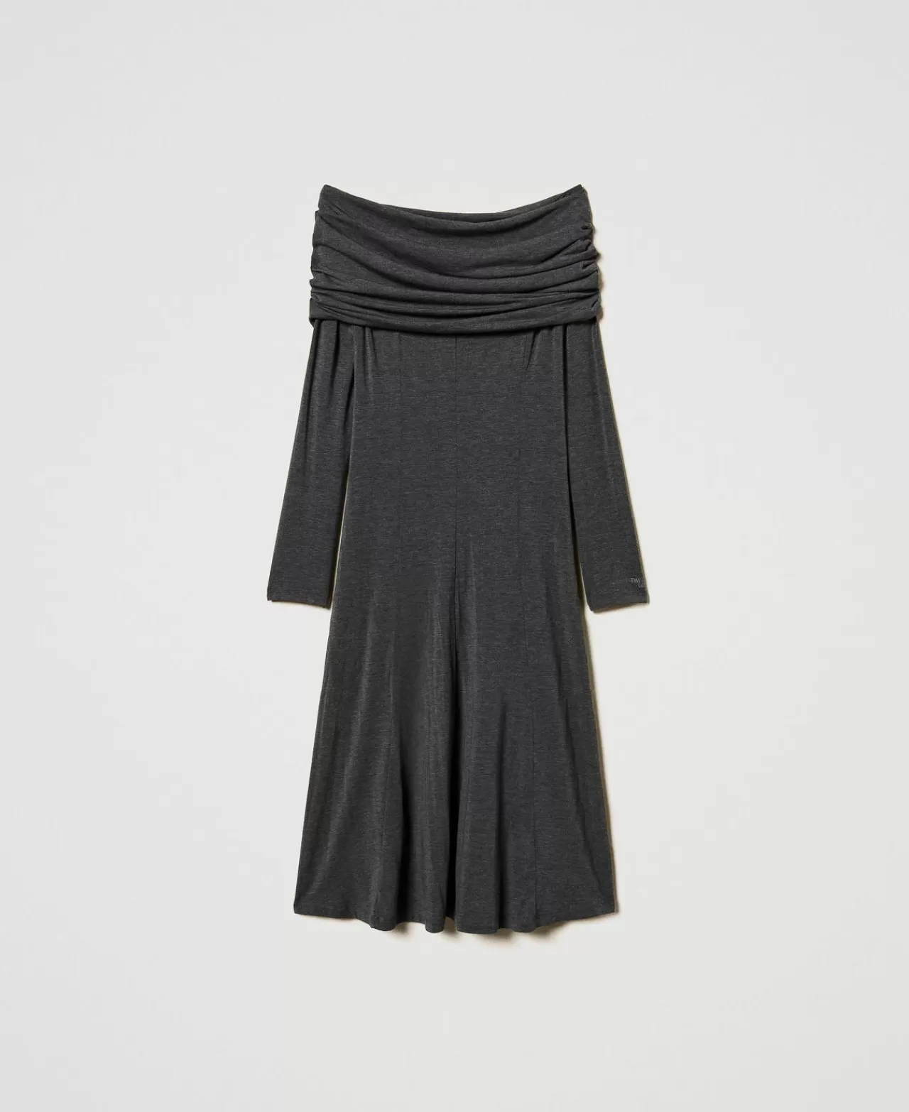 TWINSET Milano Midikleid Aus Jersey Mit Sticklogo