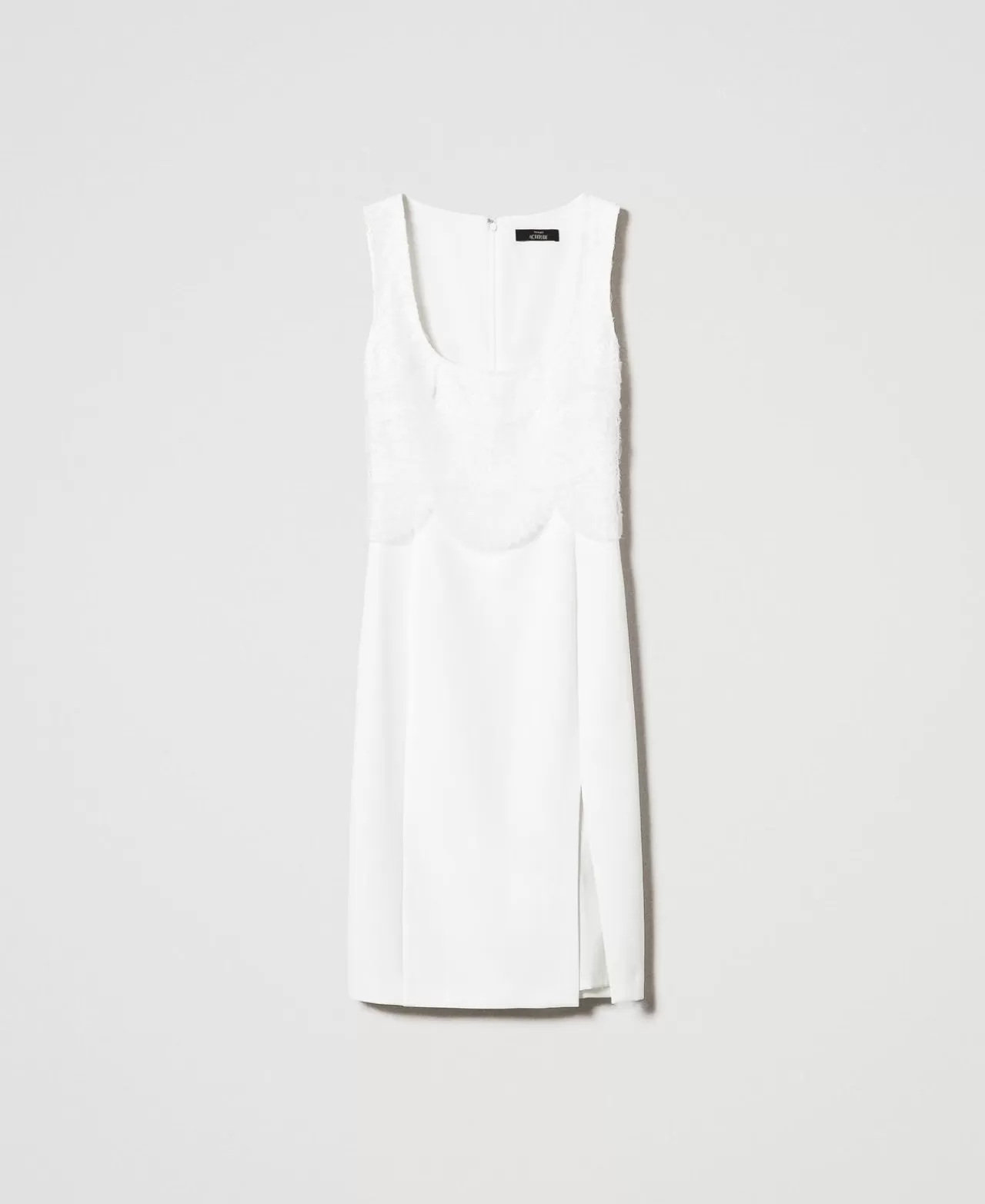 TWINSET Milano Midikleid Aus Krepp Mit Stickereien