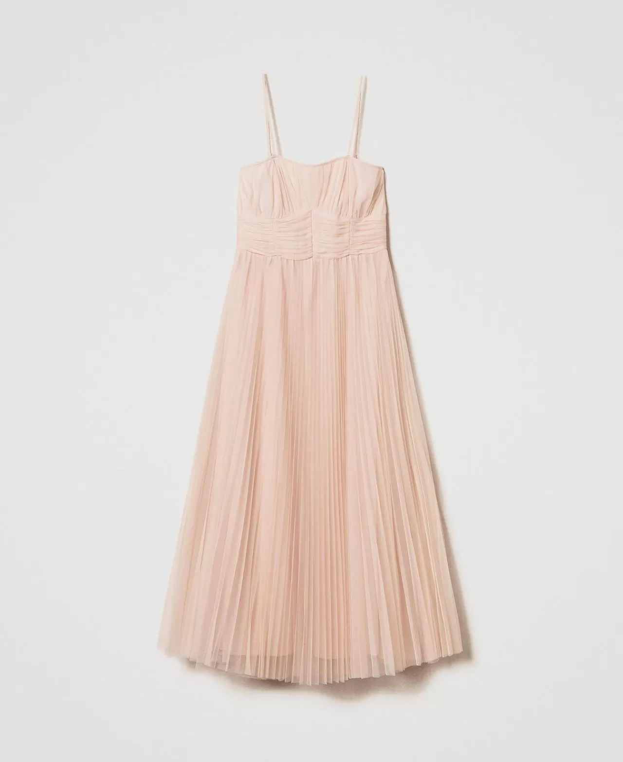 TWINSET Milano Midikleid Aus Plissiertem Tüll