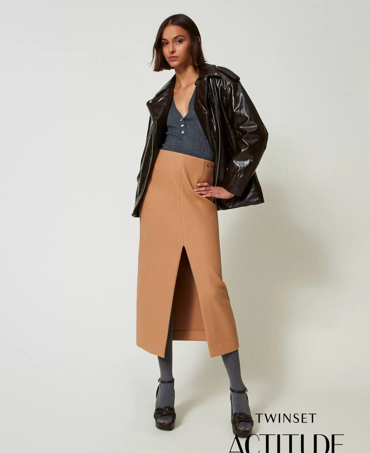 TWINSET Milano Midirock Aus Tuch