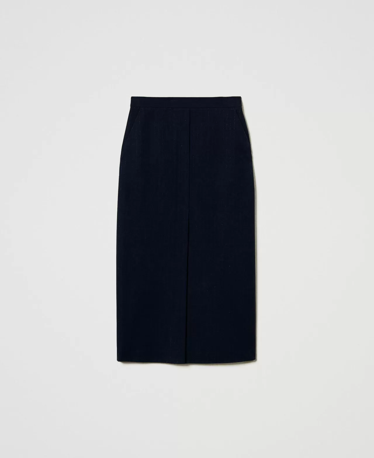 TWINSET Milano Midirock Mit Lurex-Nadelstreifen