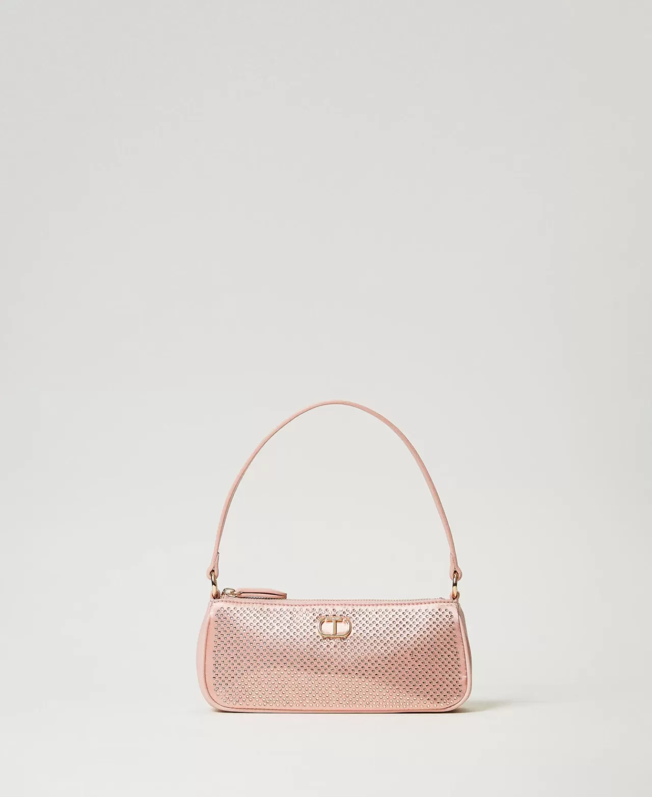 TWINSET Milano Mini-Bag Aus Satin Mit Strass Und Oval T