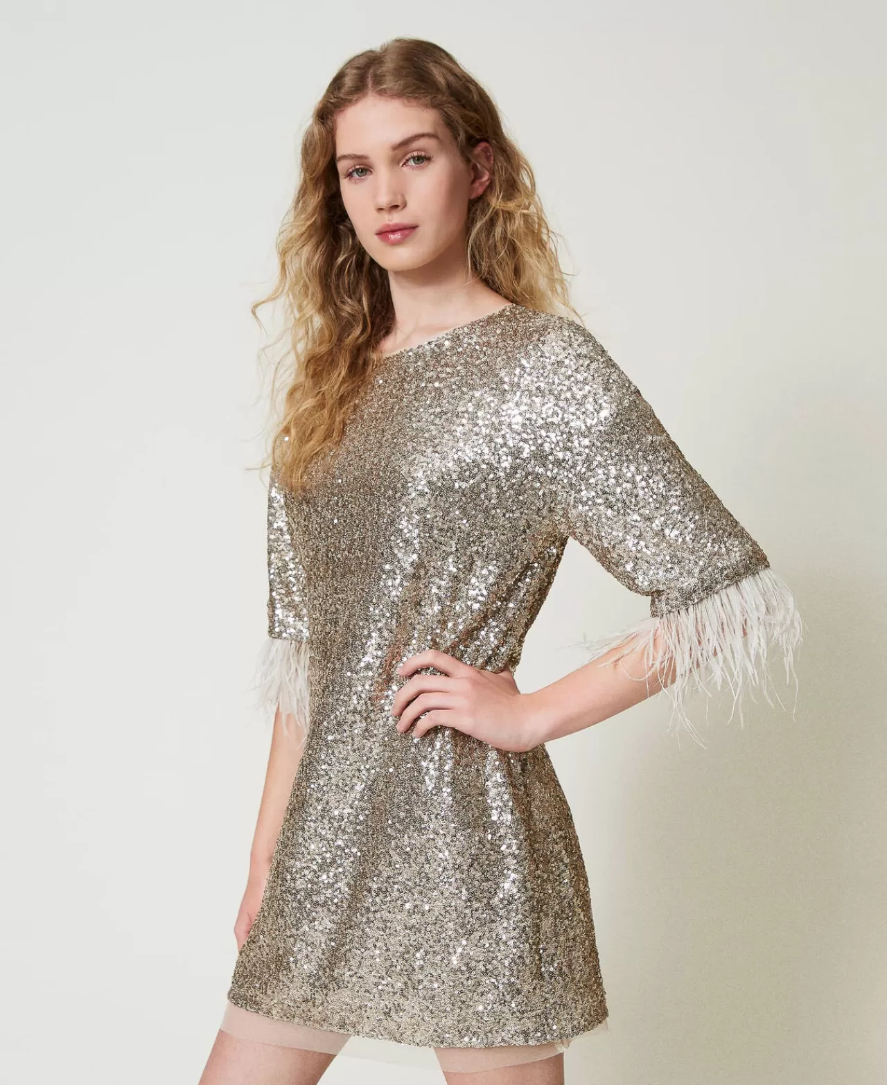 TWINSET Milano Minikleid Mit Alloverpailletten