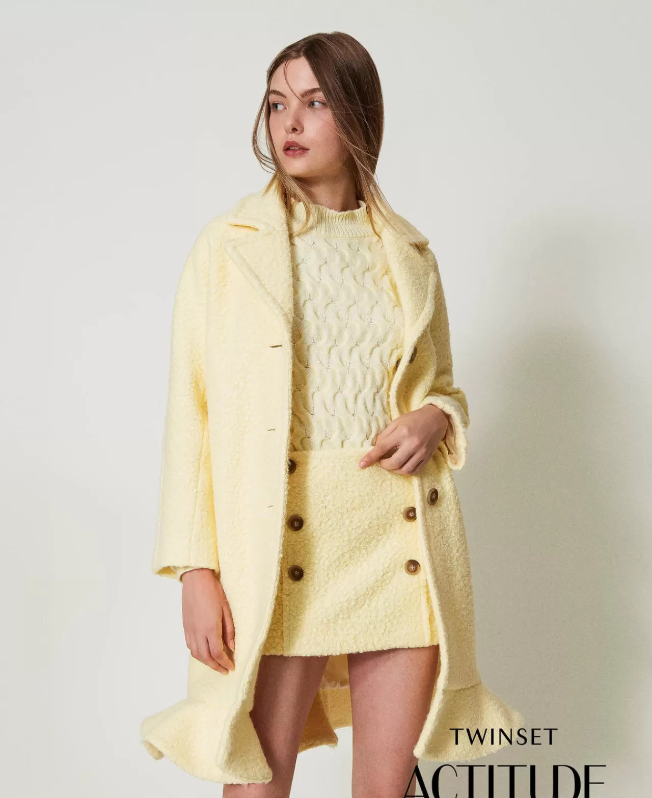 TWINSET Milano Minirock Aus Krausem Tuch