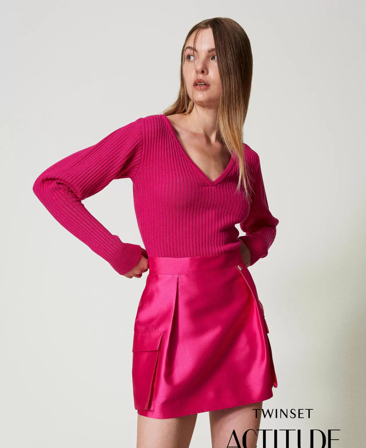 TWINSET Milano Minirock Aus Mikado-Twill