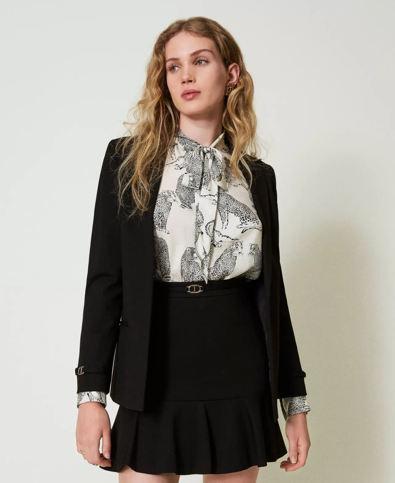 TWINSET Milano Minirock Mit „Oval T“-Gürtel