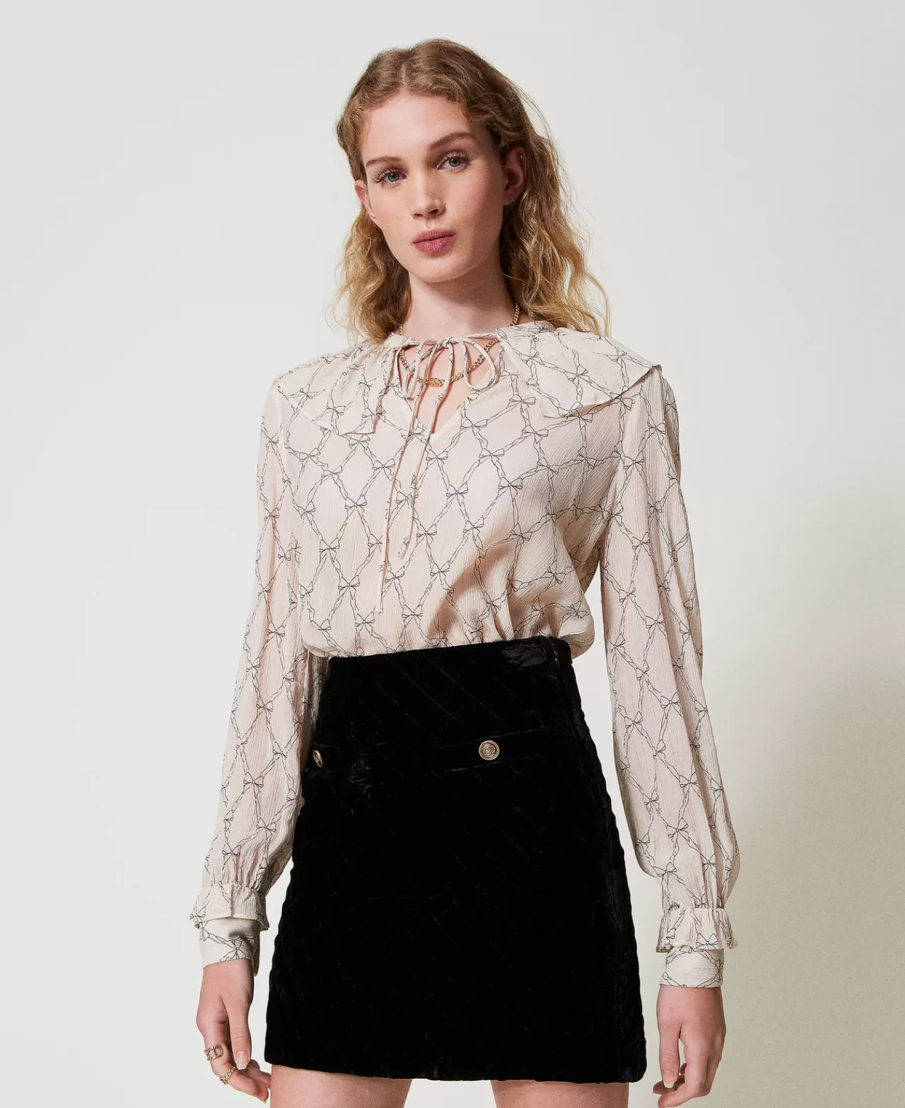 TWINSET Milano Mini-Stepprock Aus Samt