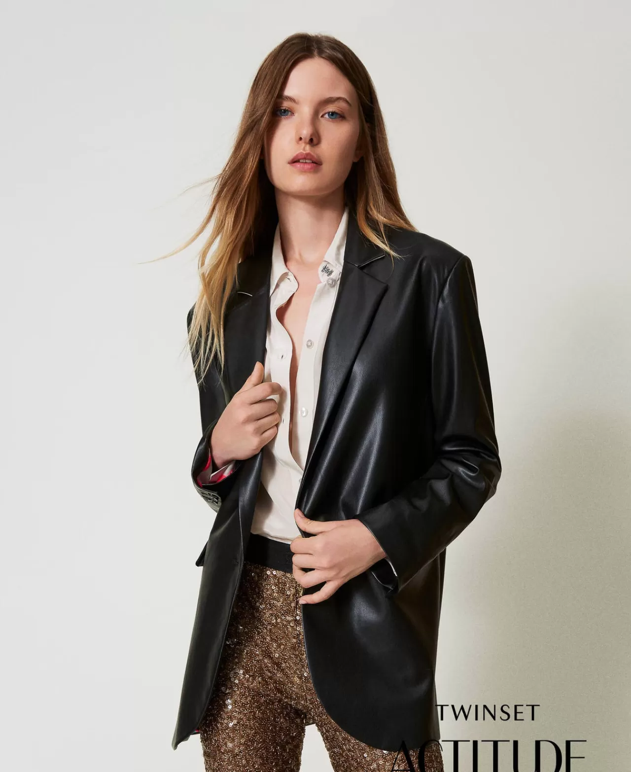 TWINSET Milano MYFO Blazer Aus Lederimitat