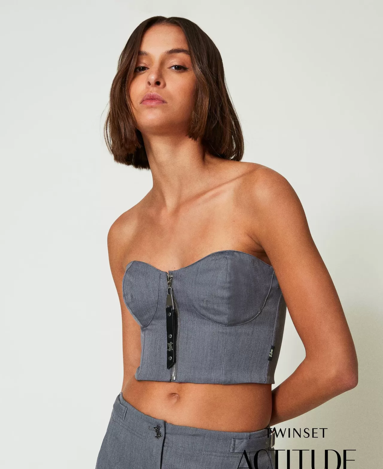 TWINSET Milano MYFO Bustier Mit Stickerei