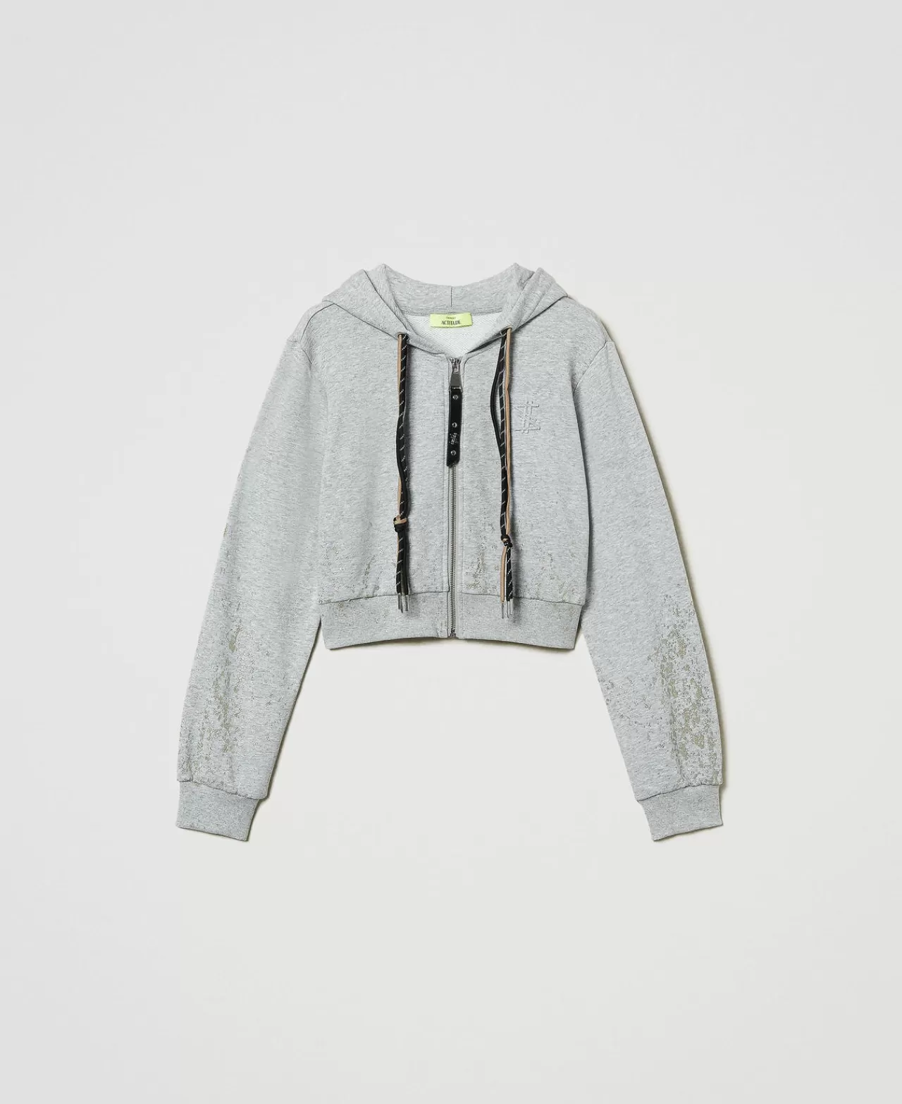 TWINSET Milano MYFO Cropped-Sweatjacke Mit Glitzerprint