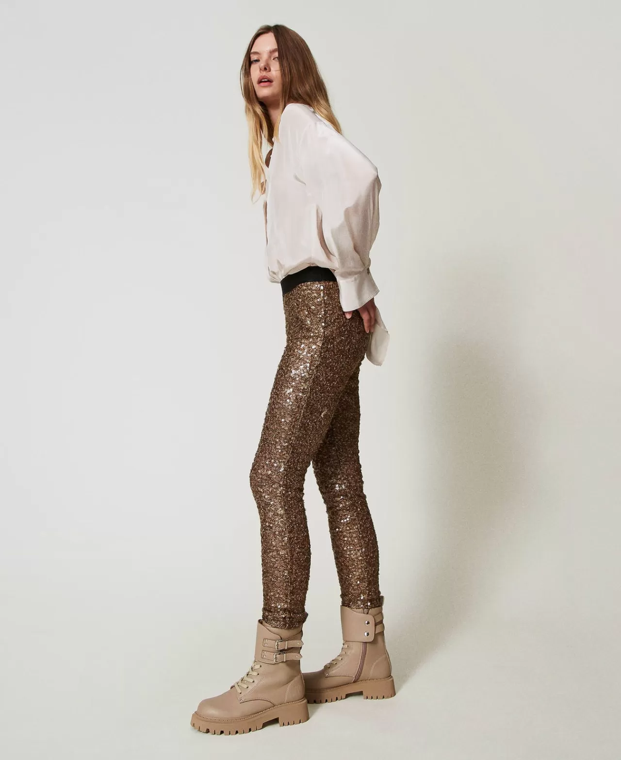 TWINSET Milano MYFO Schnürstiefelette Mit Zwei Riemen