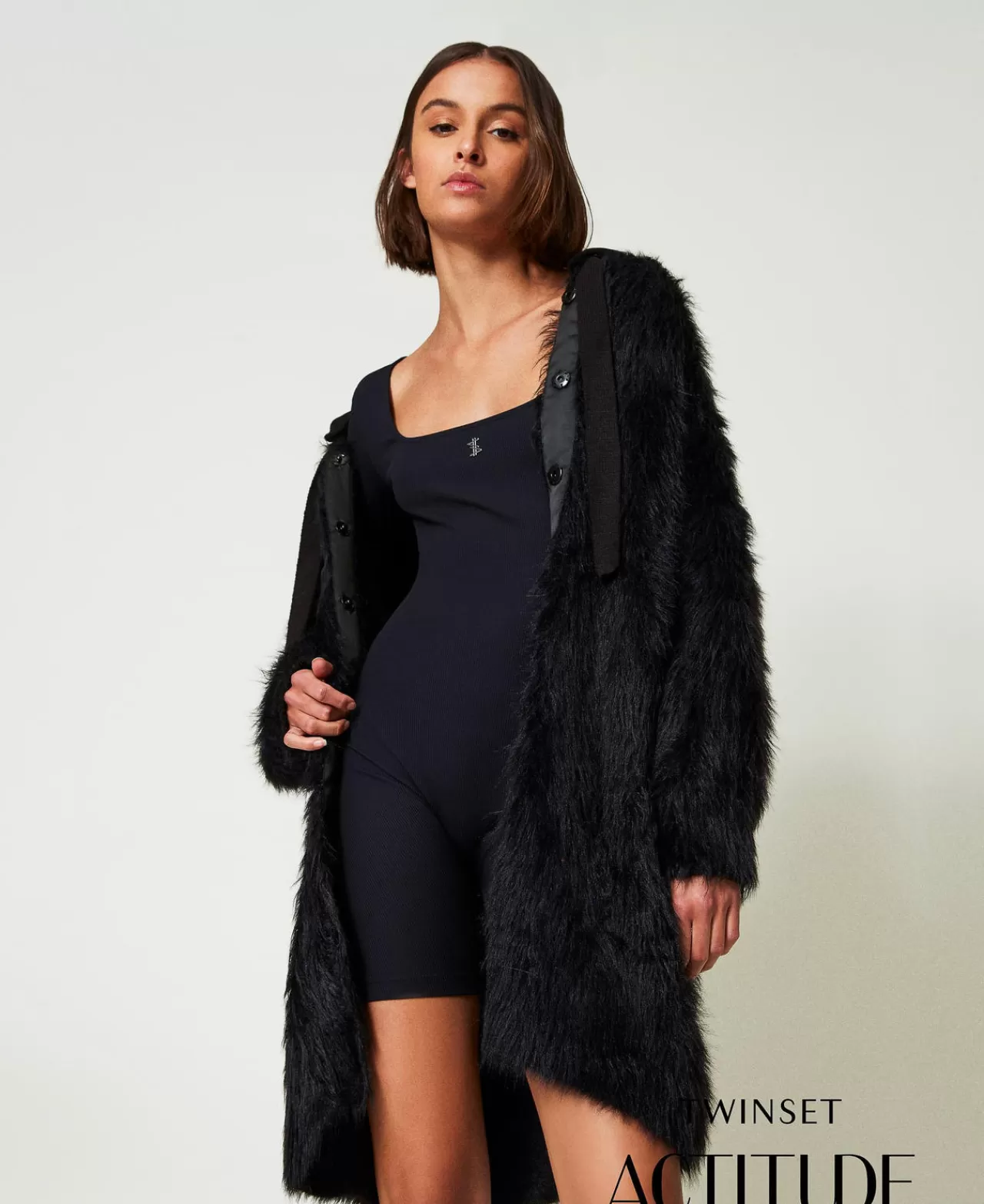 TWINSET Milano MYFO Strickmantel Mit Kapuze