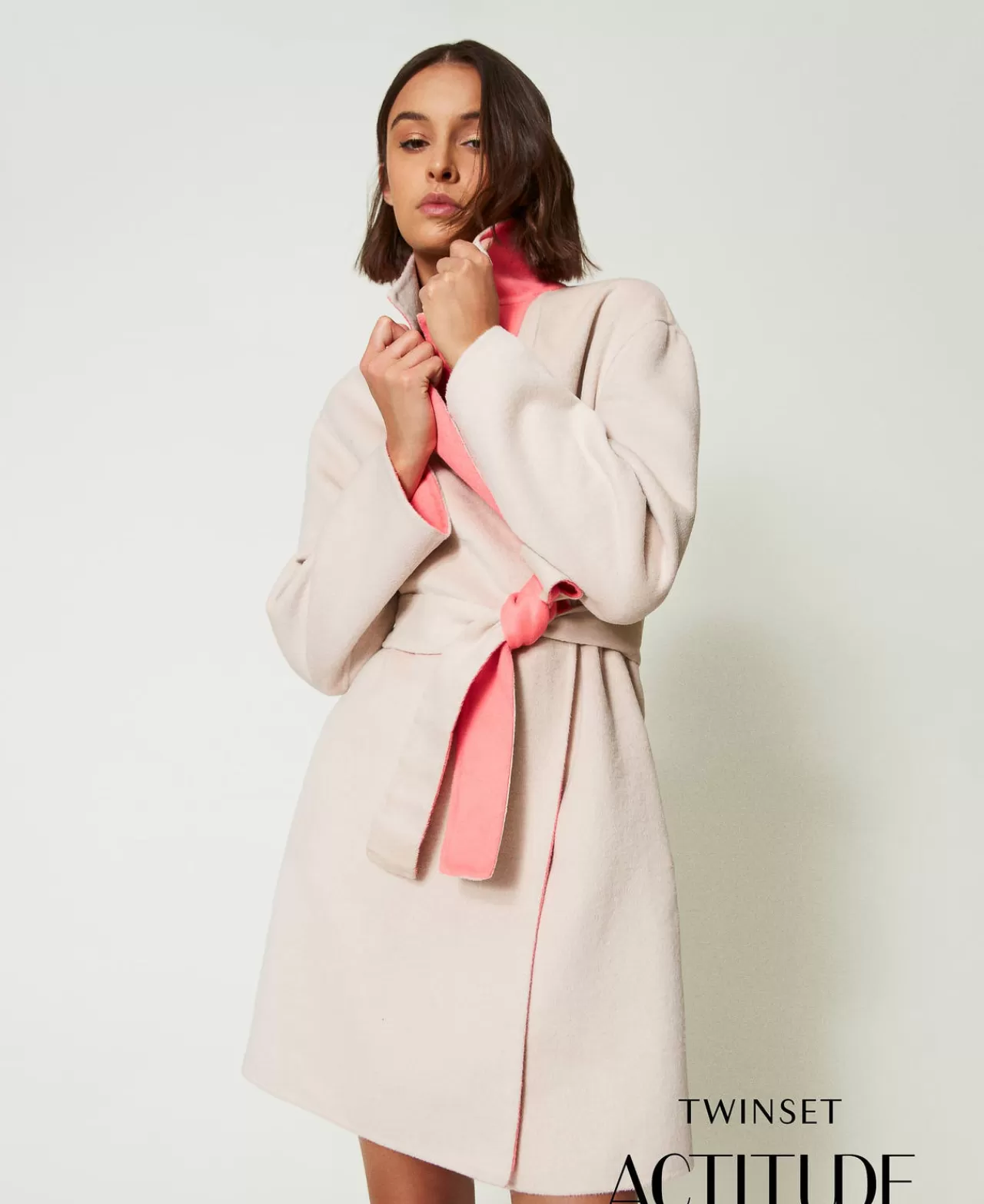TWINSET Milano MYFO Wendemantel Aus Wollmischtuch