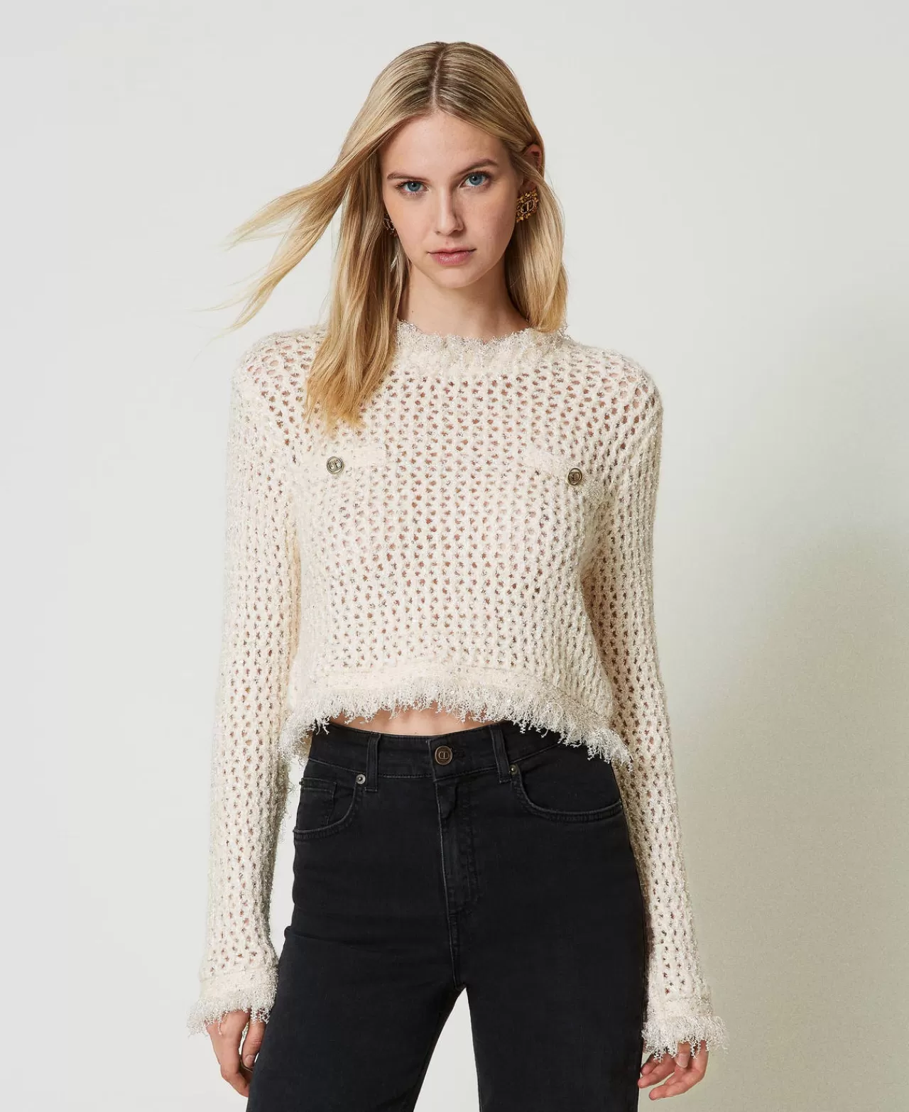 TWINSET Milano Netzpullover Aus Jacquard