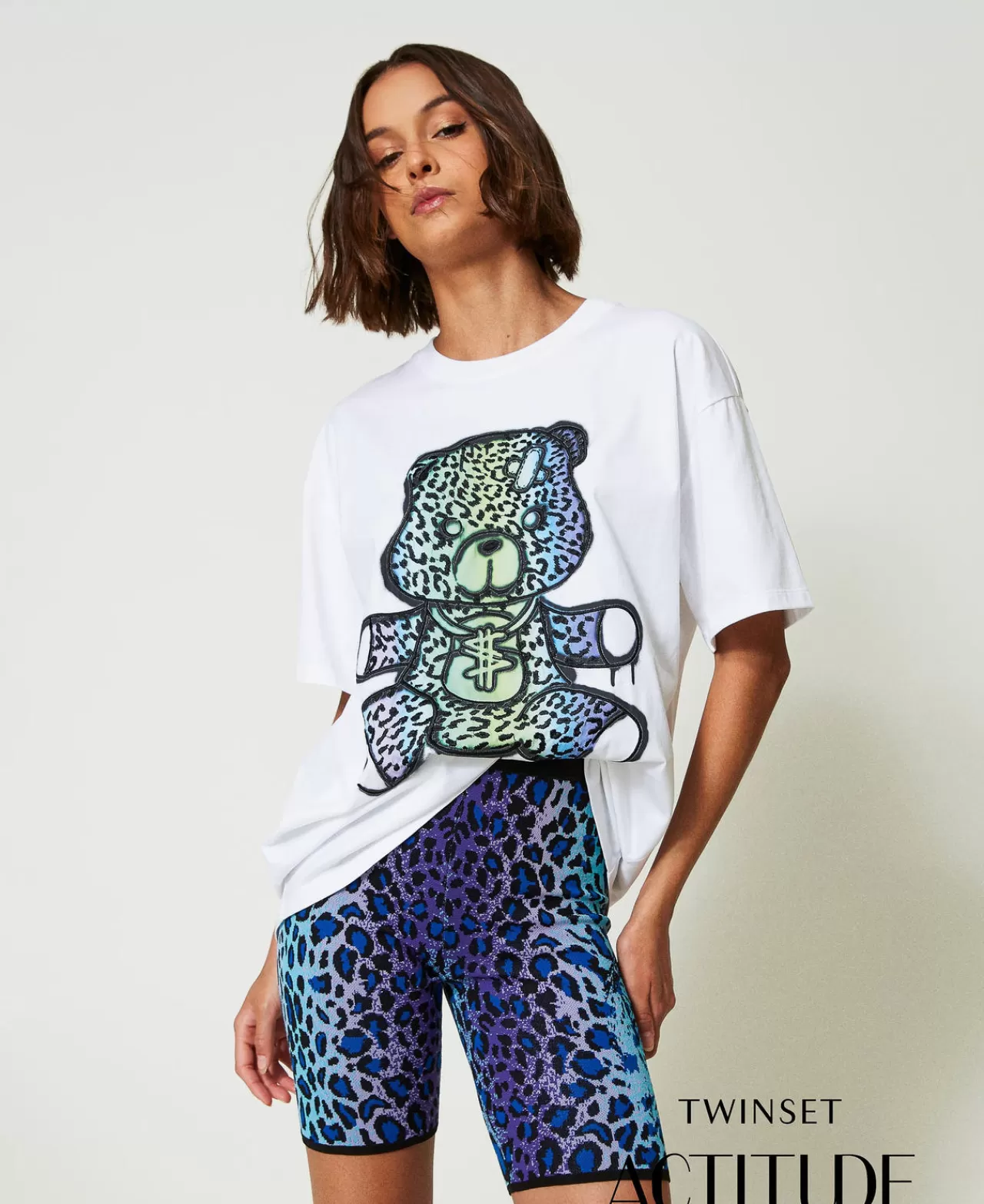 TWINSET Milano Oversized MYFO T-Shirt Mit Print Und Stickerei