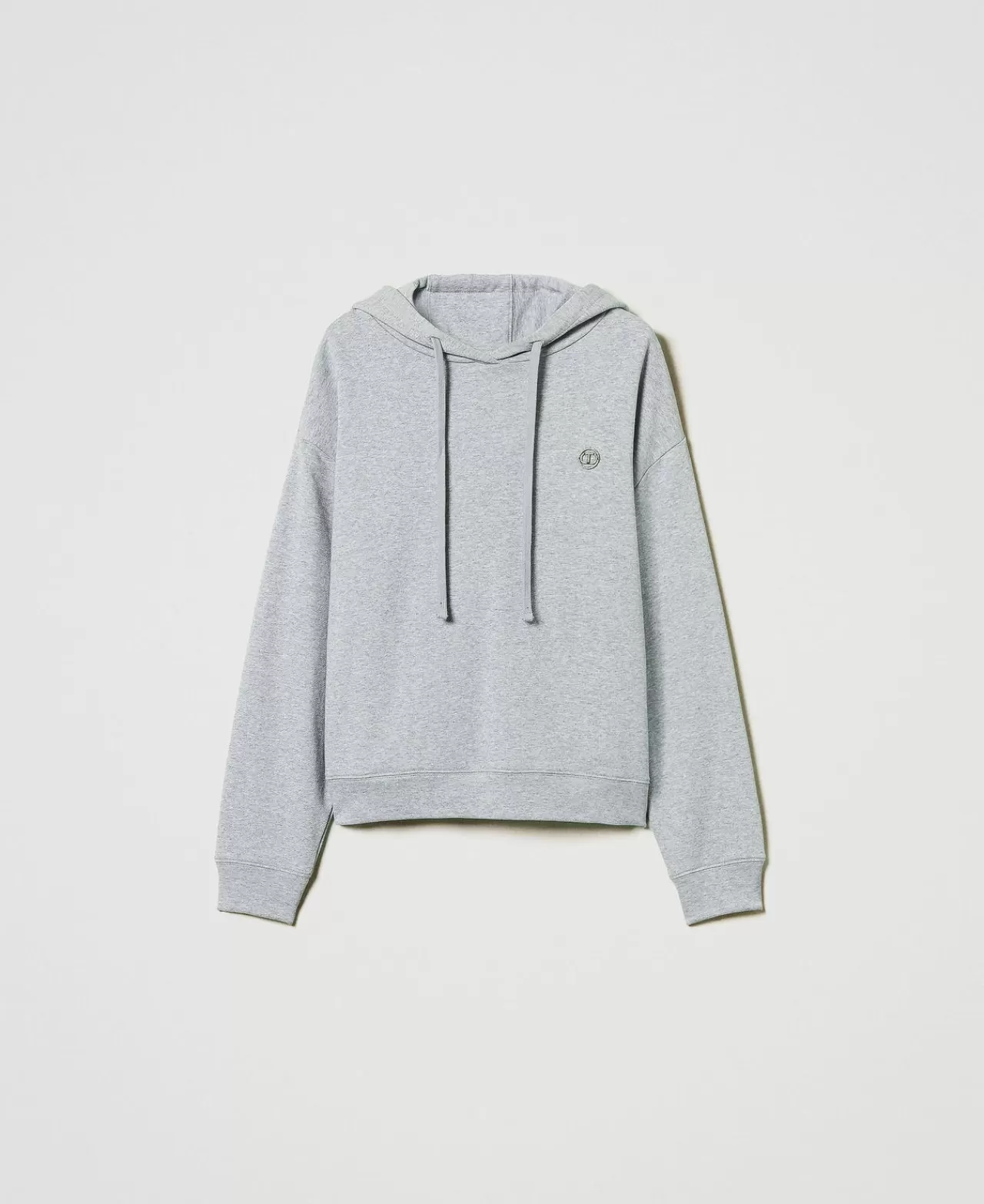 TWINSET Milano Oversized Sweatshirt Mit „Oval T“-Charm