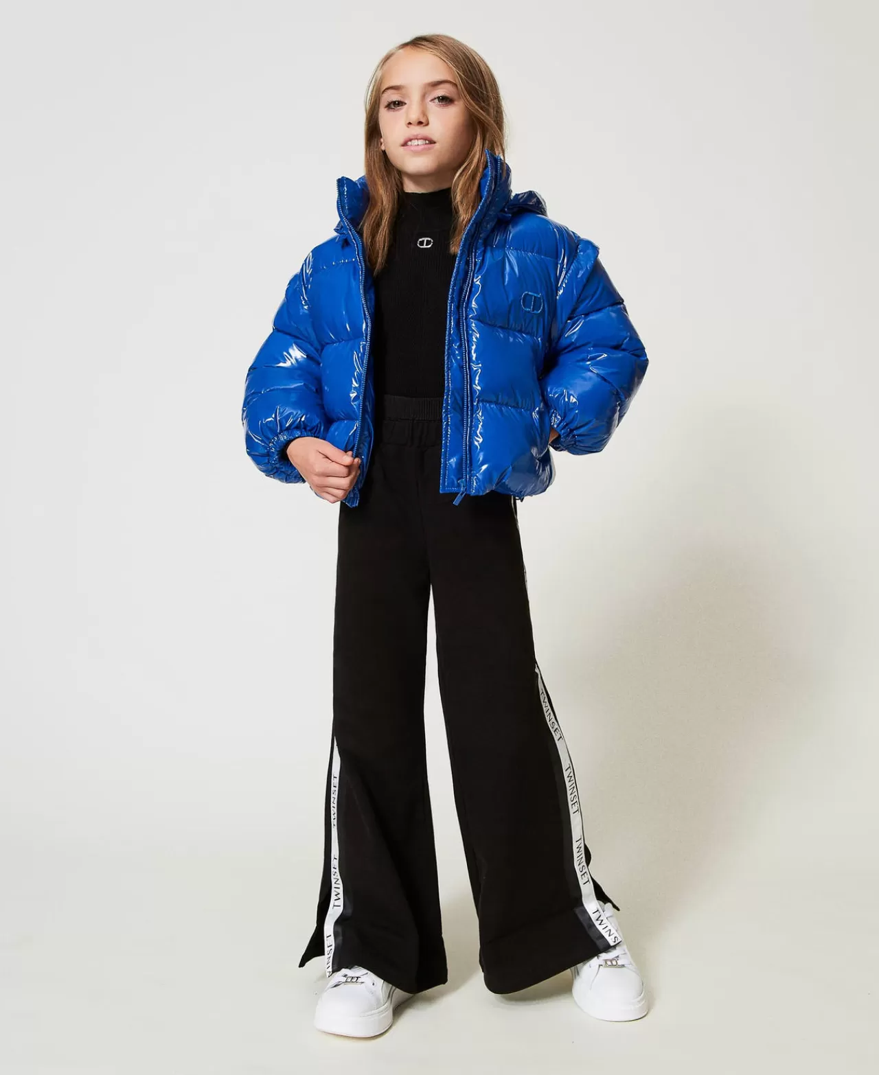 TWINSET Milano Palazzohose Aus Sweatstoff Mit Logos