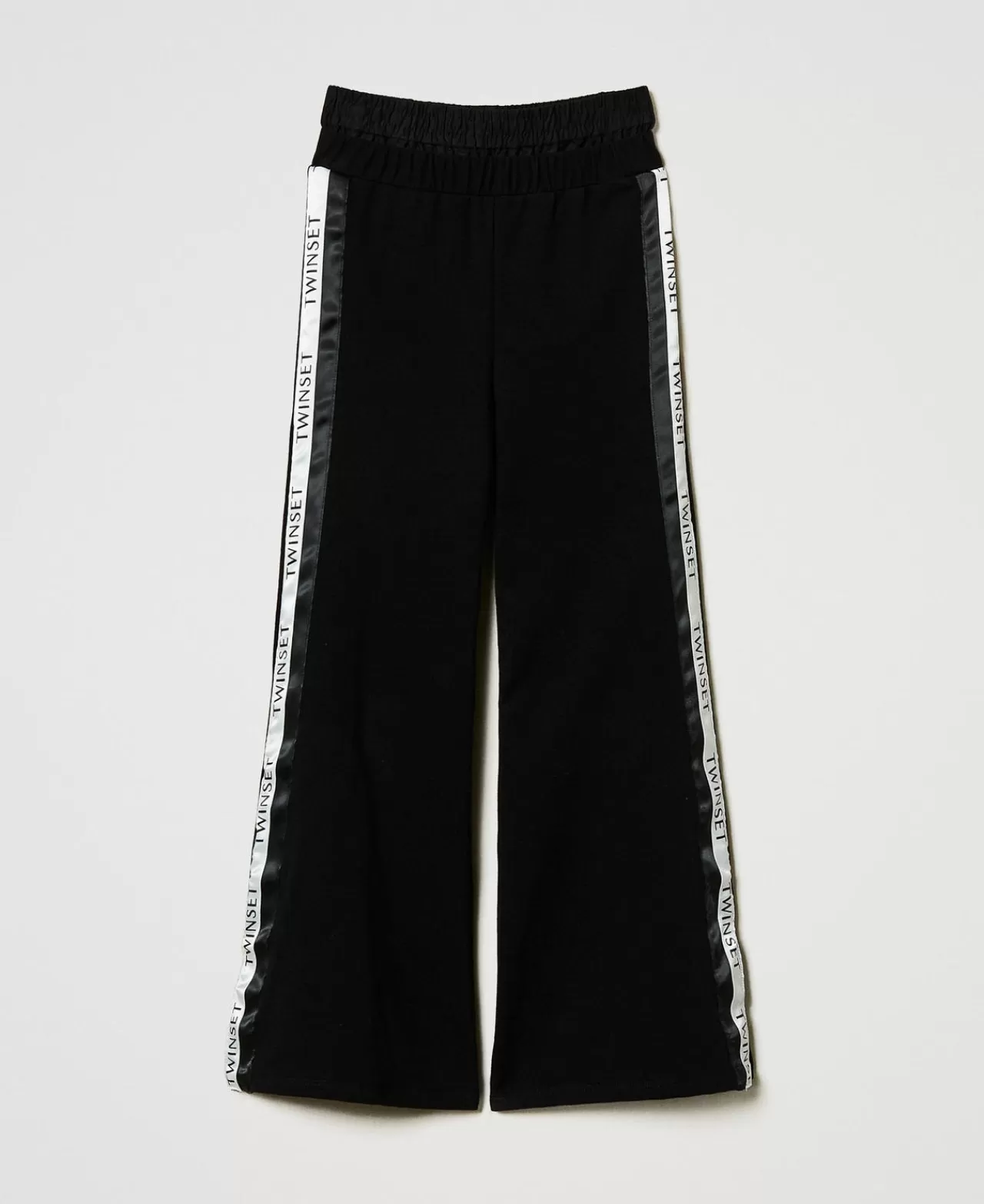 TWINSET Milano Palazzohose Aus Sweatstoff Mit Logos
