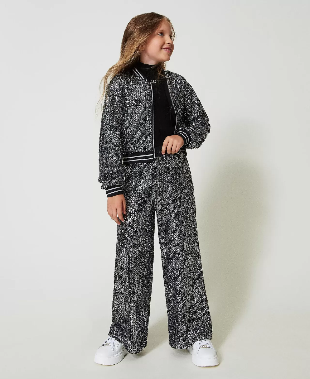 TWINSET Milano Palazzohose Mit Alloverpailletten