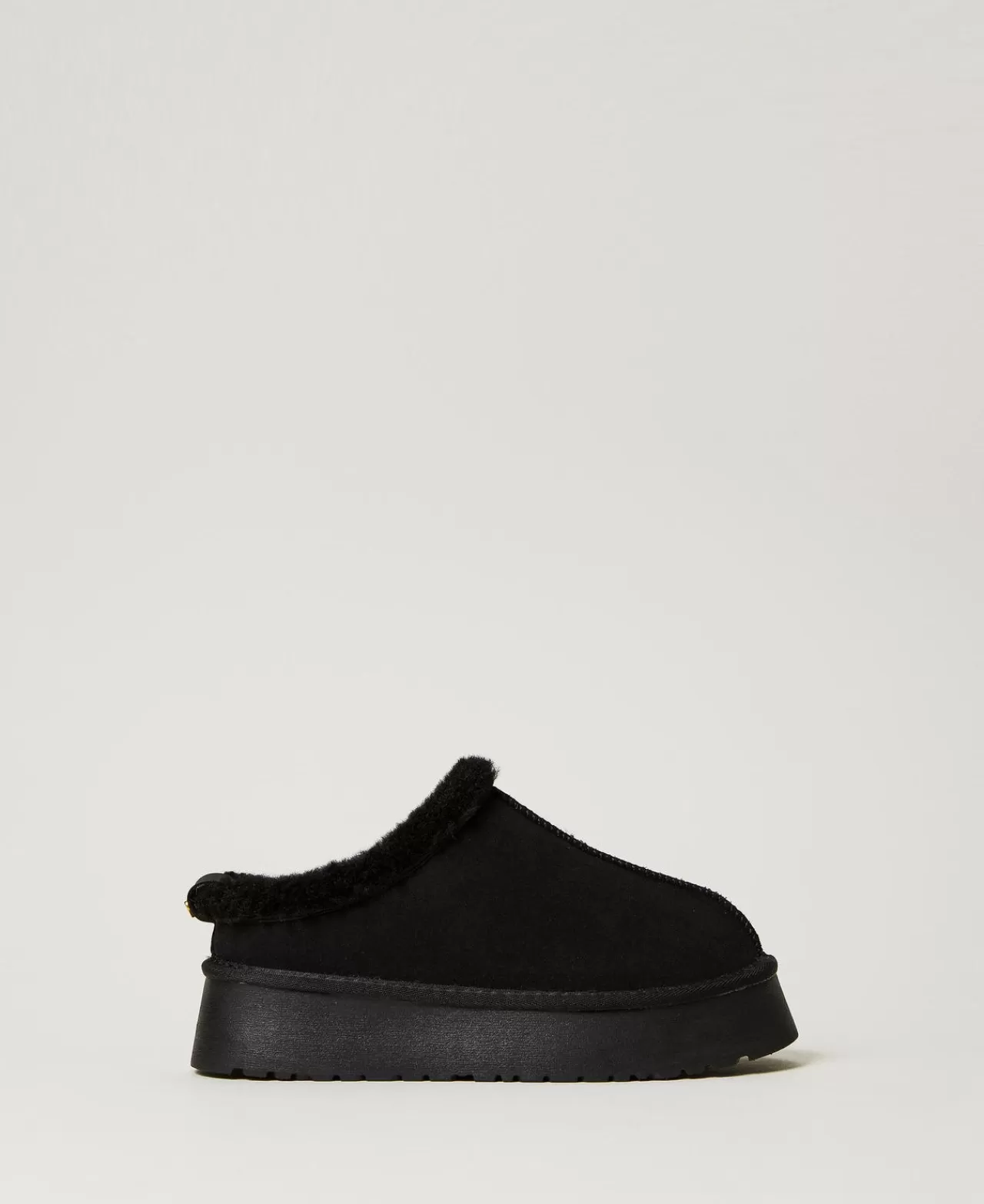 TWINSET Milano Pantolette Mit Pelzimitat