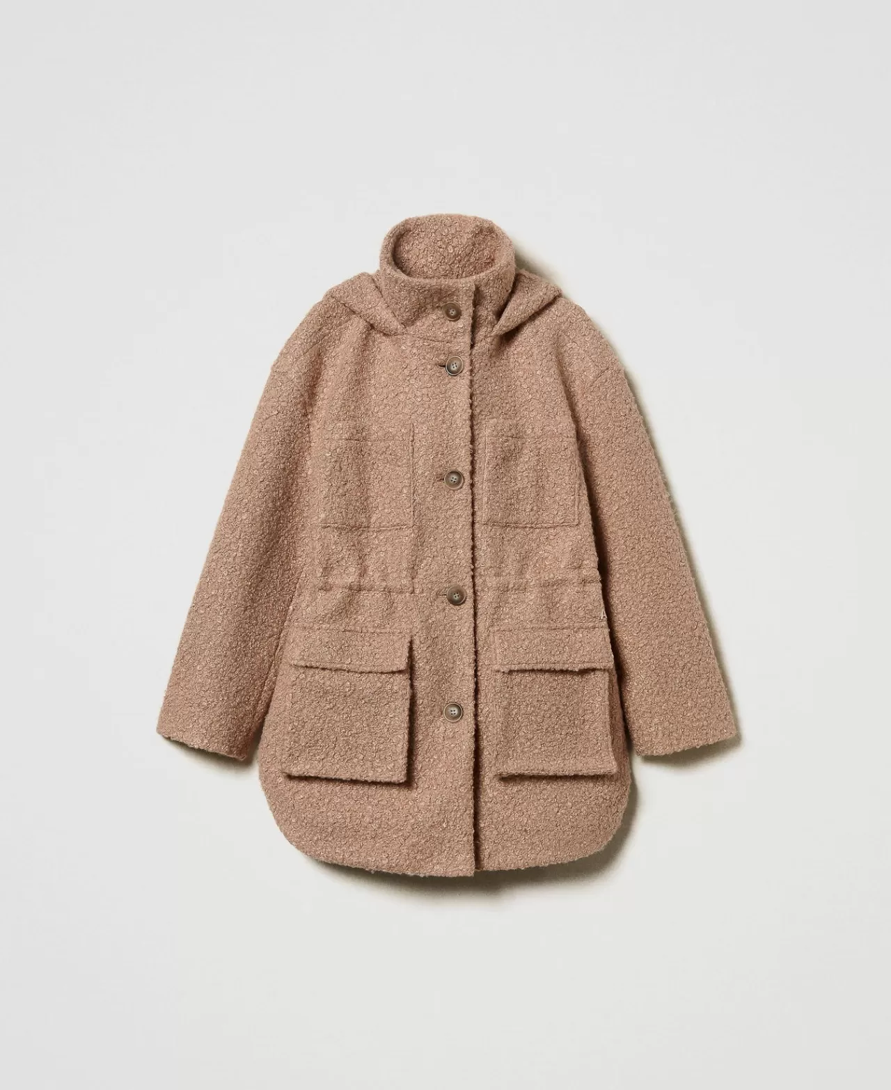 TWINSET Milano Parka Aus Krausem Tuch