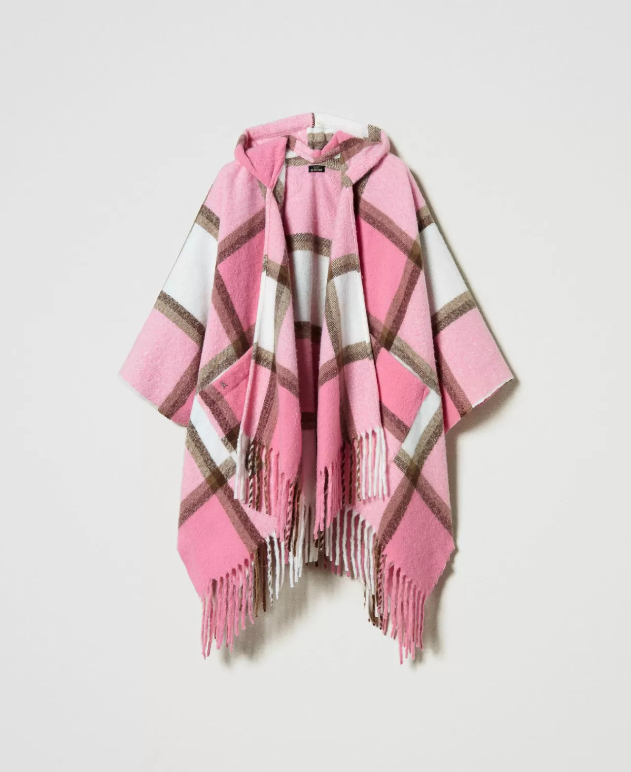 TWINSET Milano Poncho Aus Tuch Mit Fransen